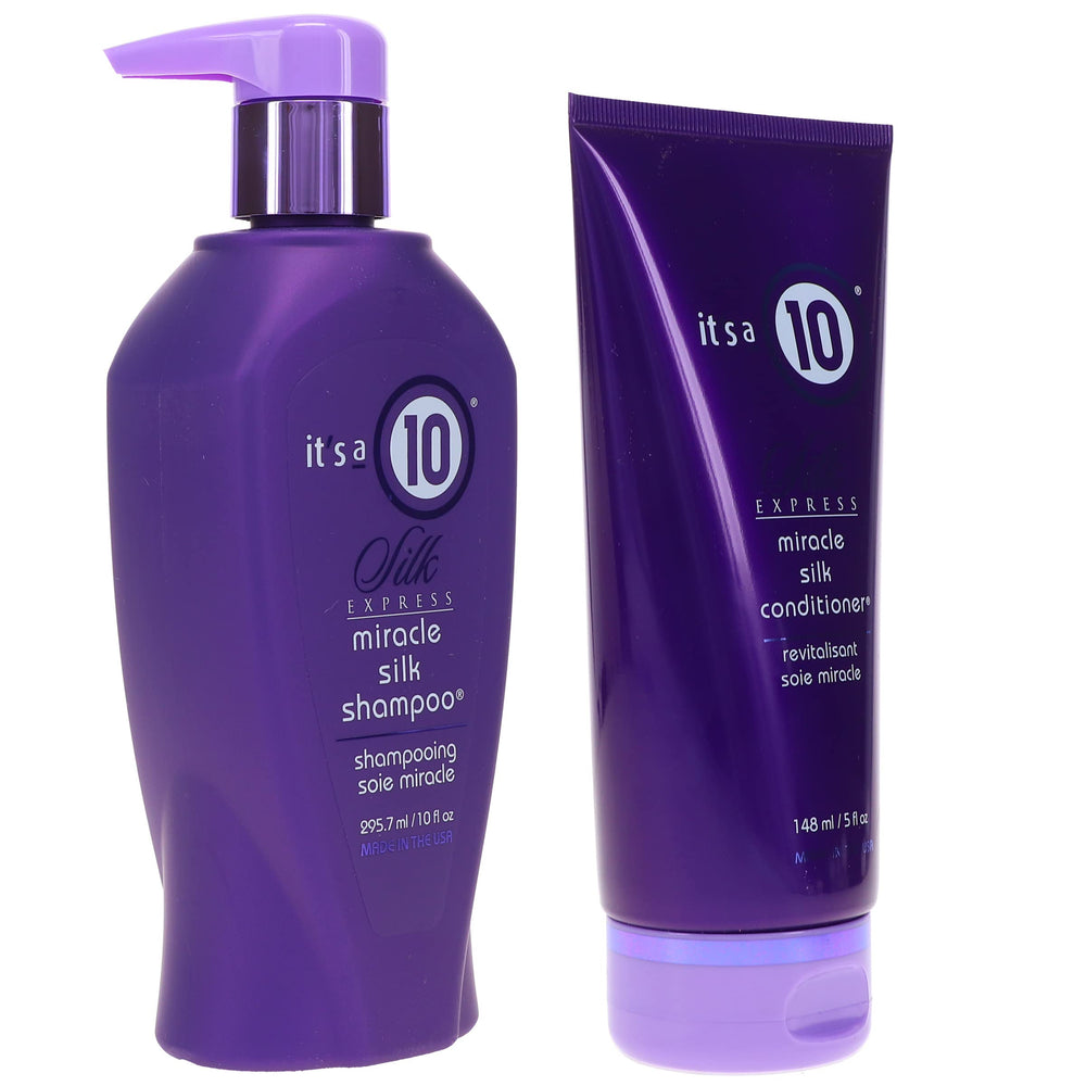 Its a 10 Silk Express frizz-control hair care closeup for sleek styling