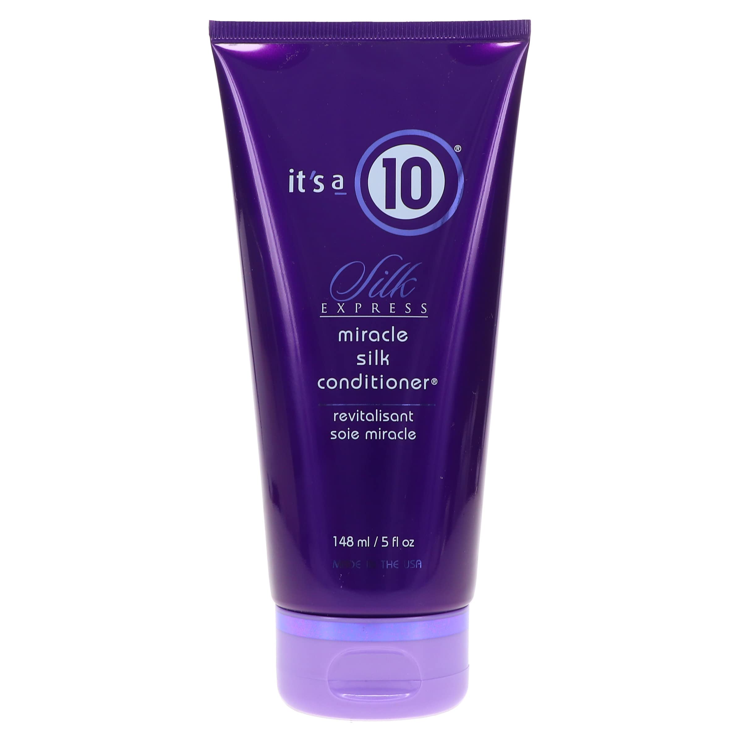 Its a 10 Silk Express radiant-shine hair look with sleek strands