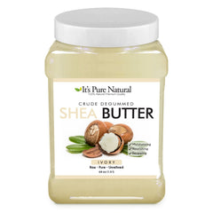It's Pure Natural degummed shea butter jar for intense hydration and smooth skin.