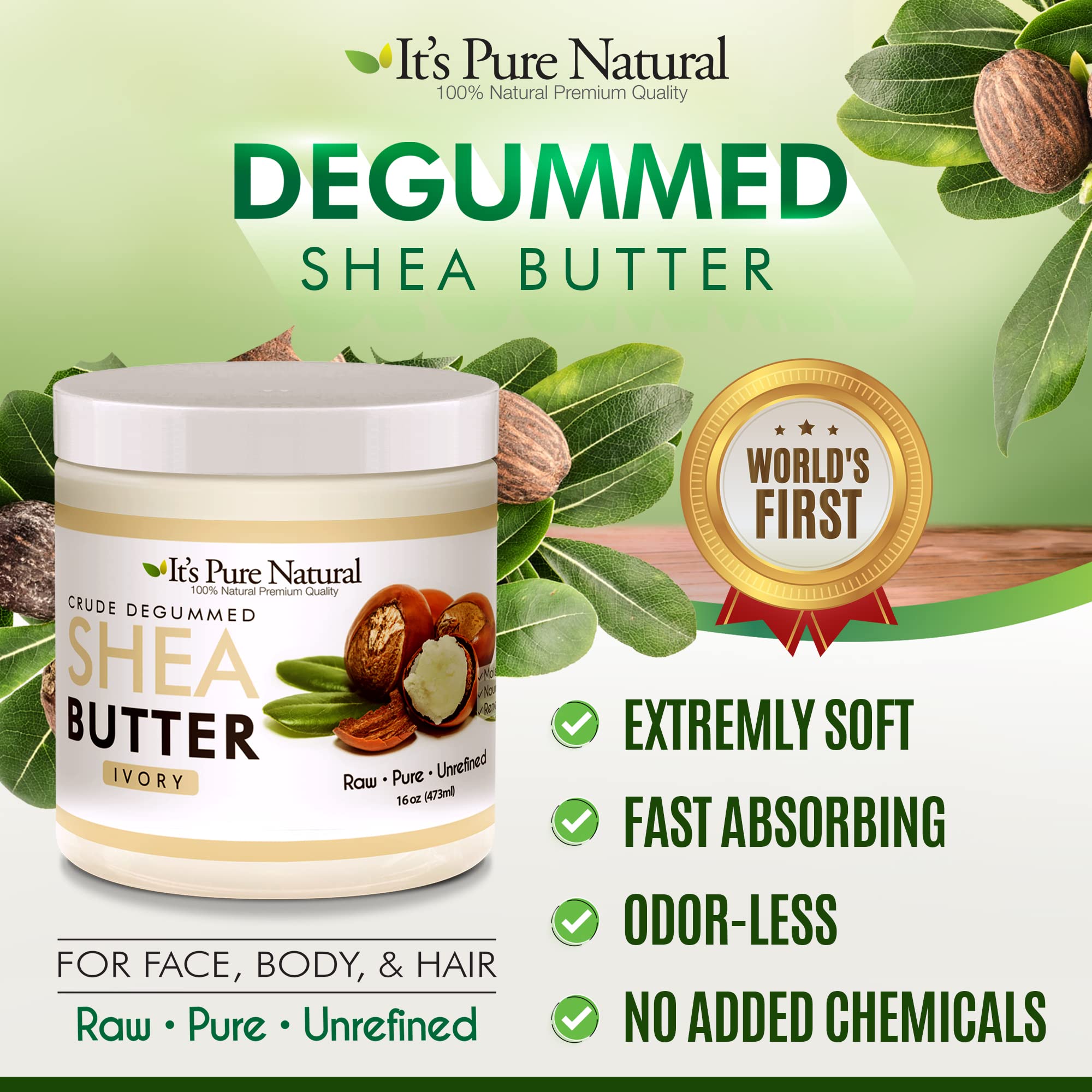 It's Pure Natural body use on elbows and knees for soft skin.