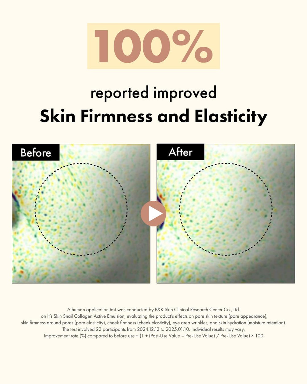 Tub of It'S SKIN Active Snail Collagen Cream close-up and creamy texture