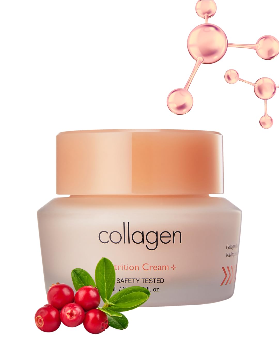 IT'S SKIN Collagen Nutrition Cream jar closeup shows rich texture for nourished skin.
