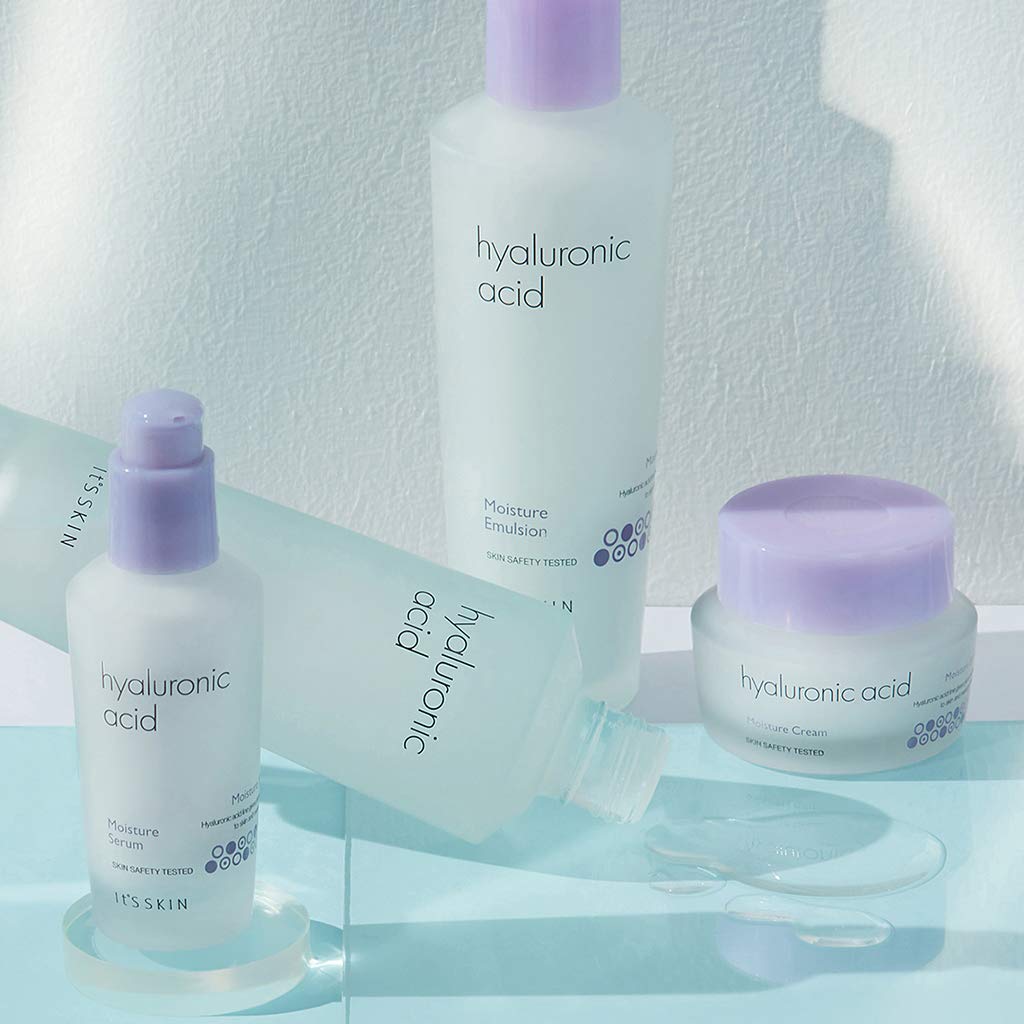 It's SKIN Hyaluronic Acid Moisture Emulsion ingredients highlight hydration and moisture retention
