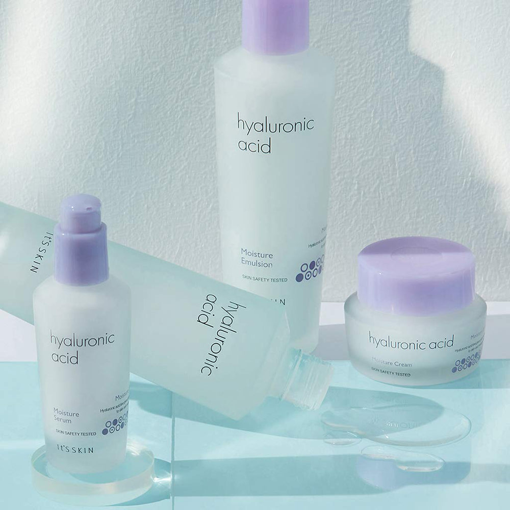 It's SKIN Hyaluronic Acid Moisture Emulsion ingredients highlight hydration and moisture retention