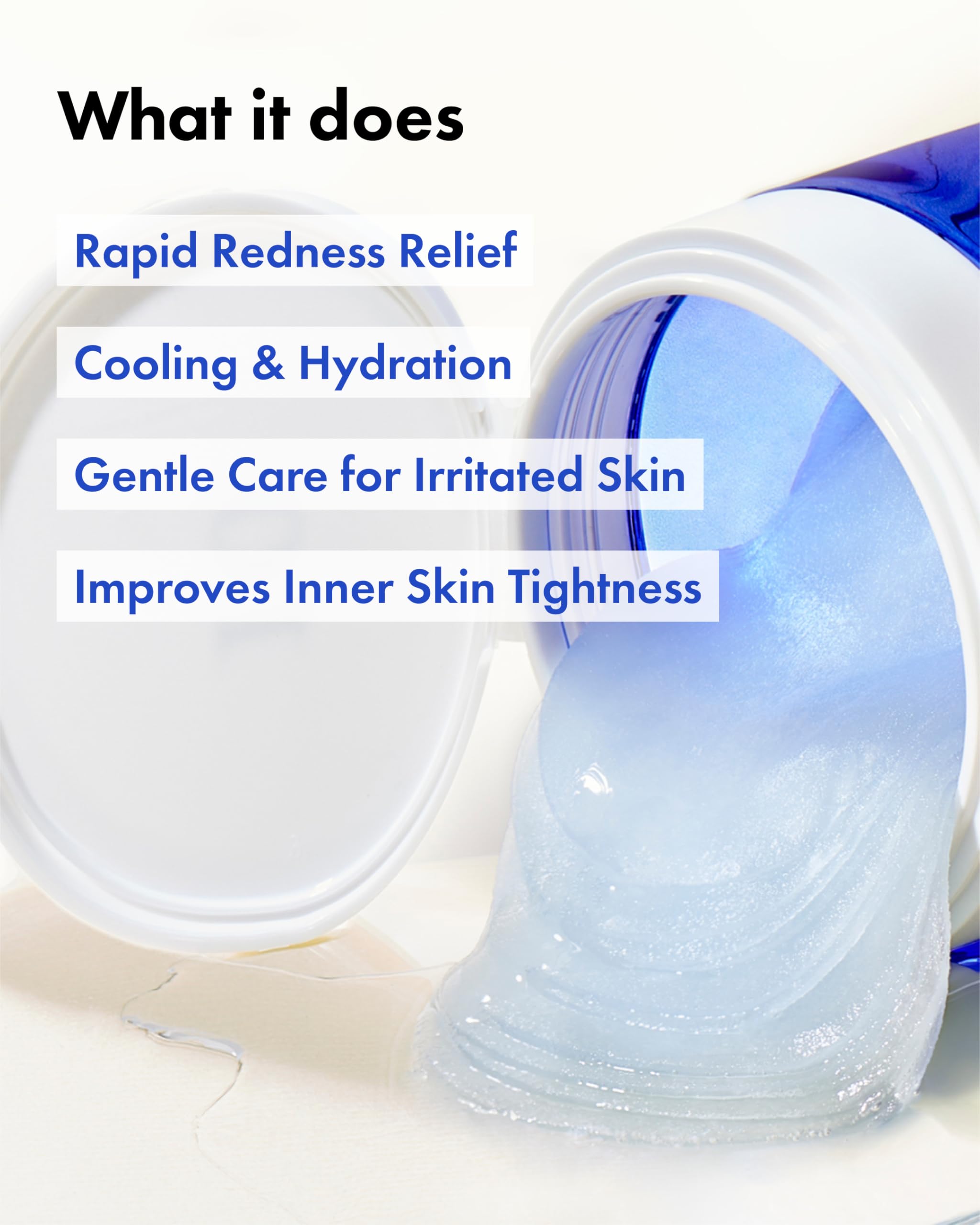 Its Skin Li Calming Jelly Pad face application close-up