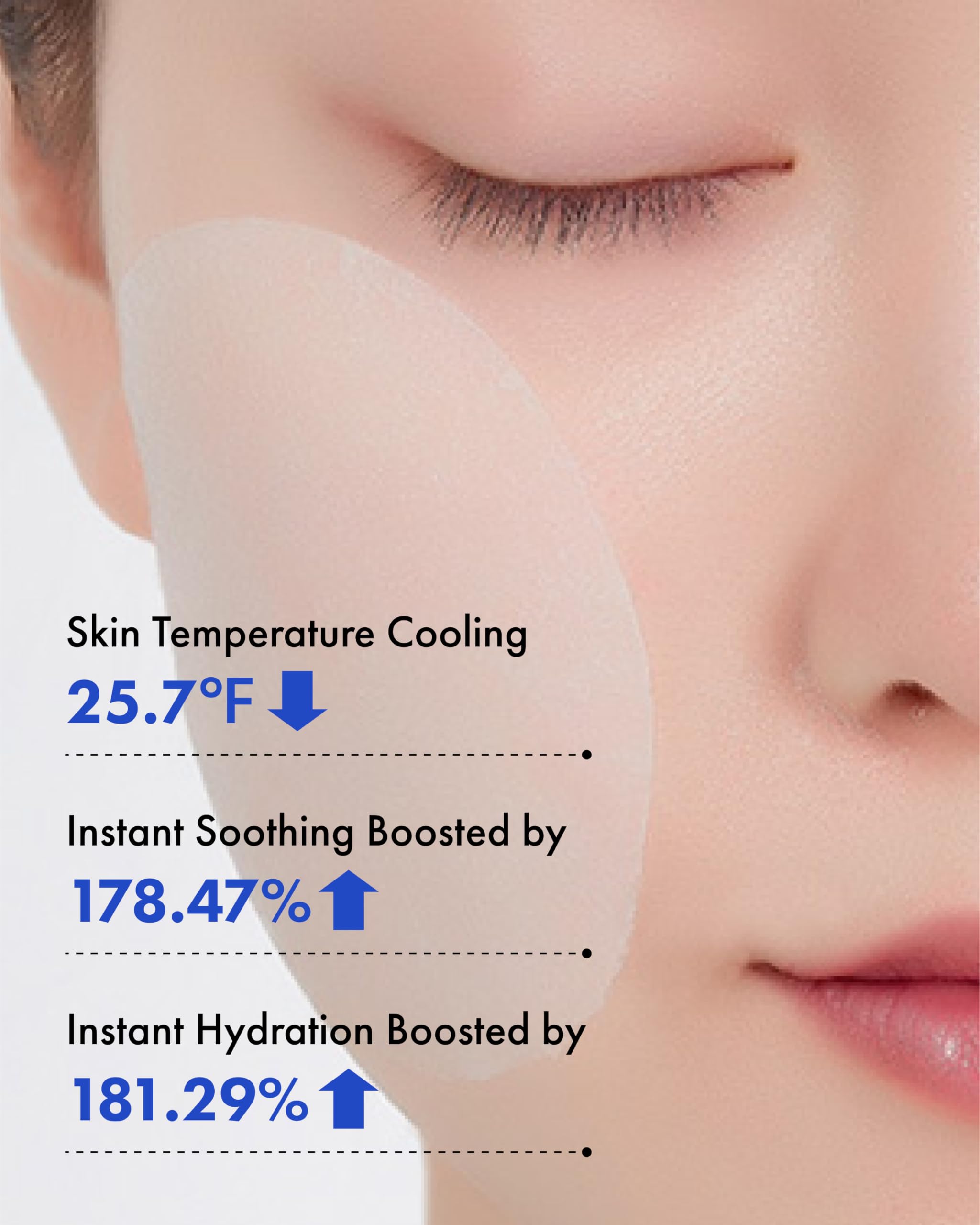 Its Skin Li Calming Jelly Pad moisture-saturation close-up for hydrated skin