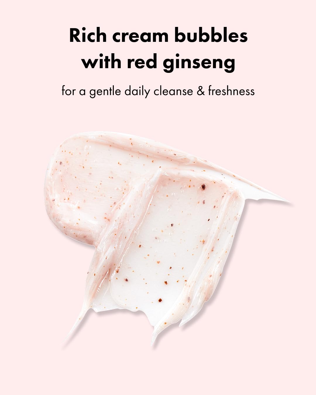 Its Skin Prestige Foam 2X Ginseng creamy texture shows soft, cushiony cleanse ideal for daily use.