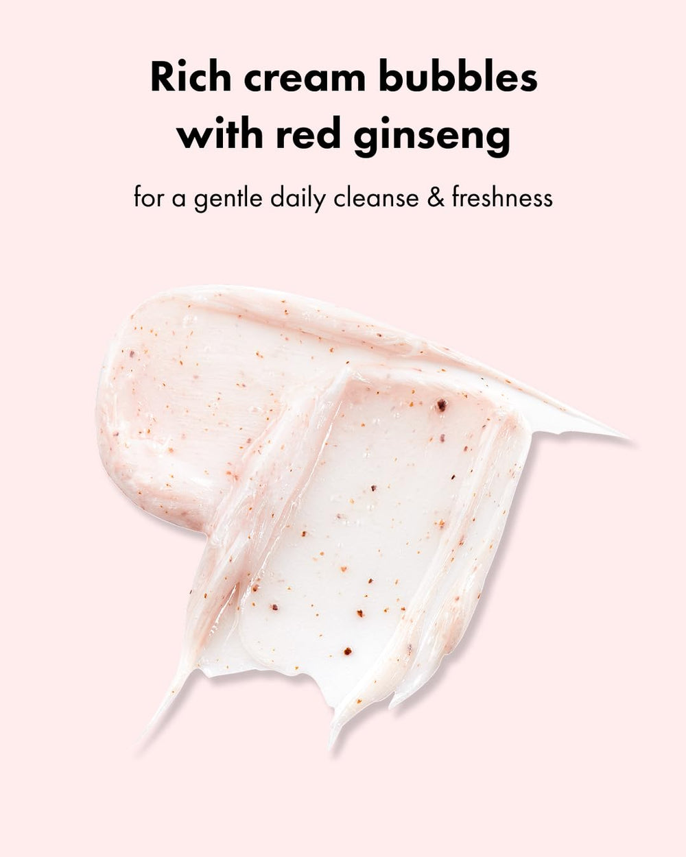 Its Skin Prestige Foam 2X Ginseng creamy texture shows soft, cushiony cleanse ideal for daily use.