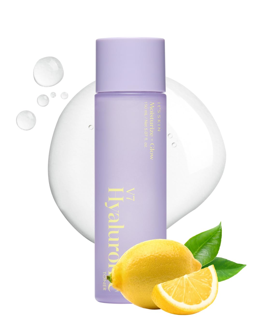 IT'S SKIN V7 Hyaluronic Toner bottle highlighting hydration for dry skin