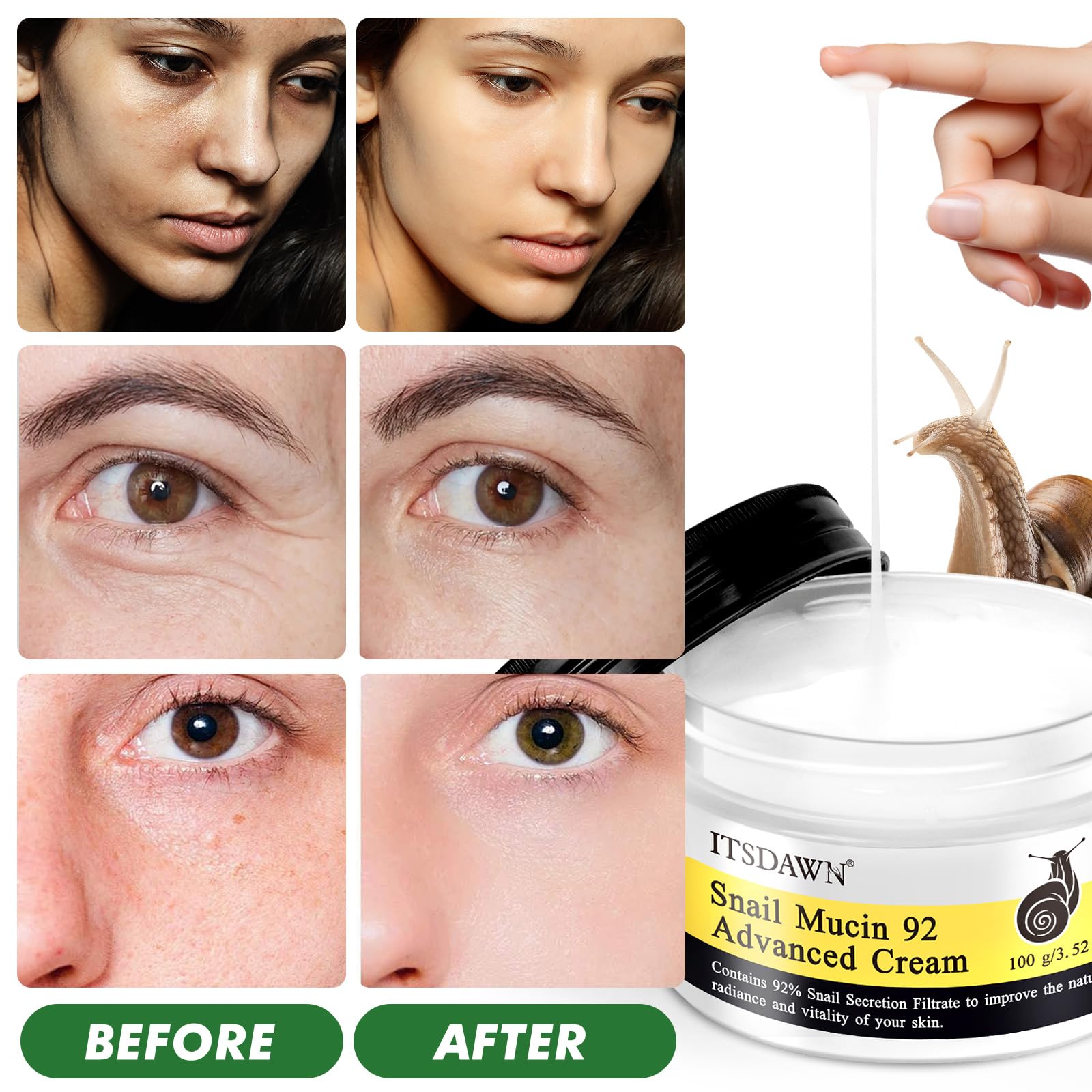 ITSDAWN Snail Mucin 92% packaging highlights two-pack value for regular use.