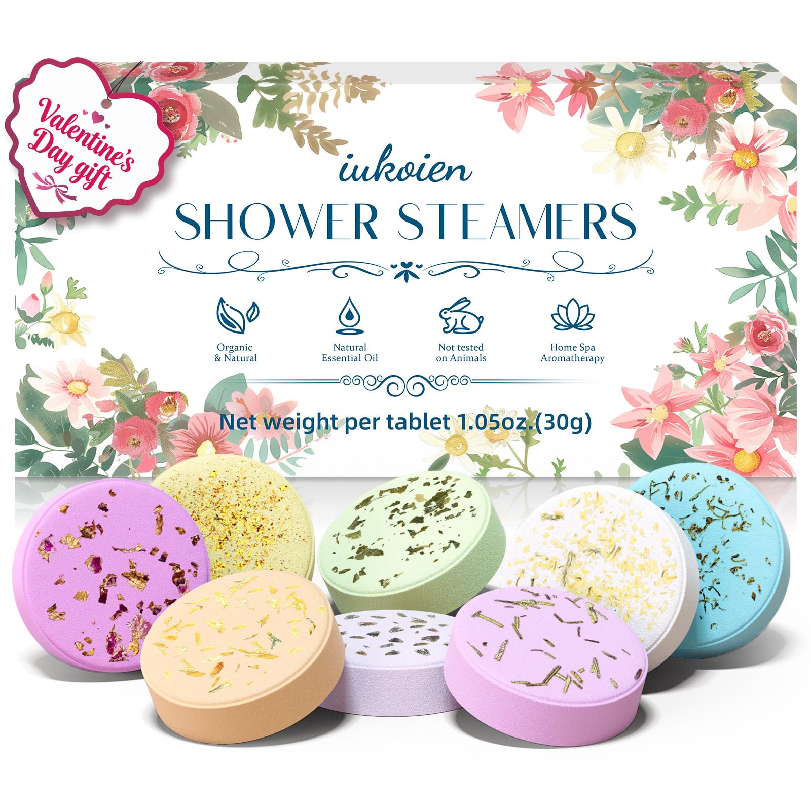 iukoien lavender shower steamer for calm mood and spa-like ambiance