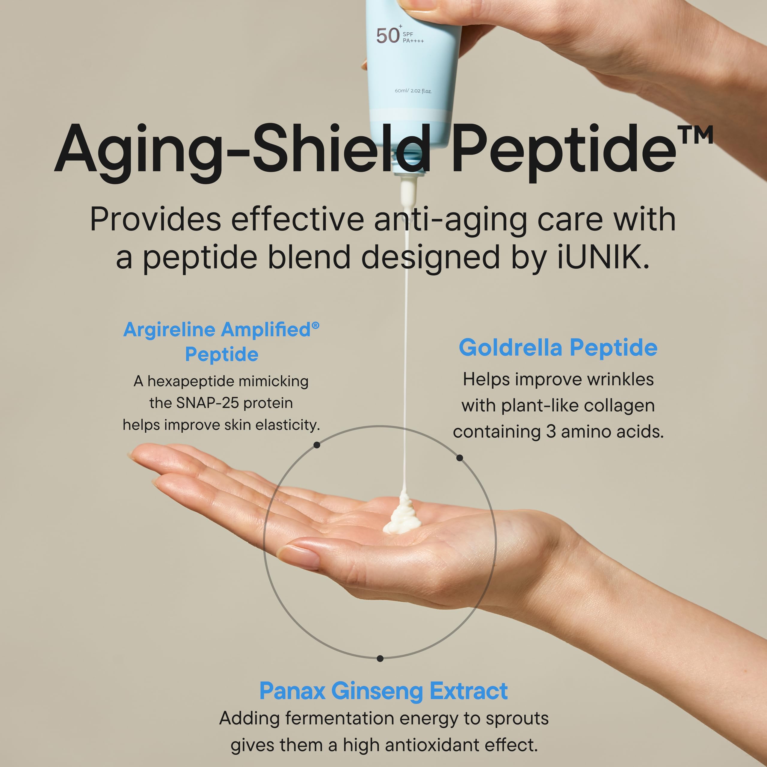 IUNIK Beta-Glucan Water Barrier Sunscreen packaging highlights vegan, clean skincare.