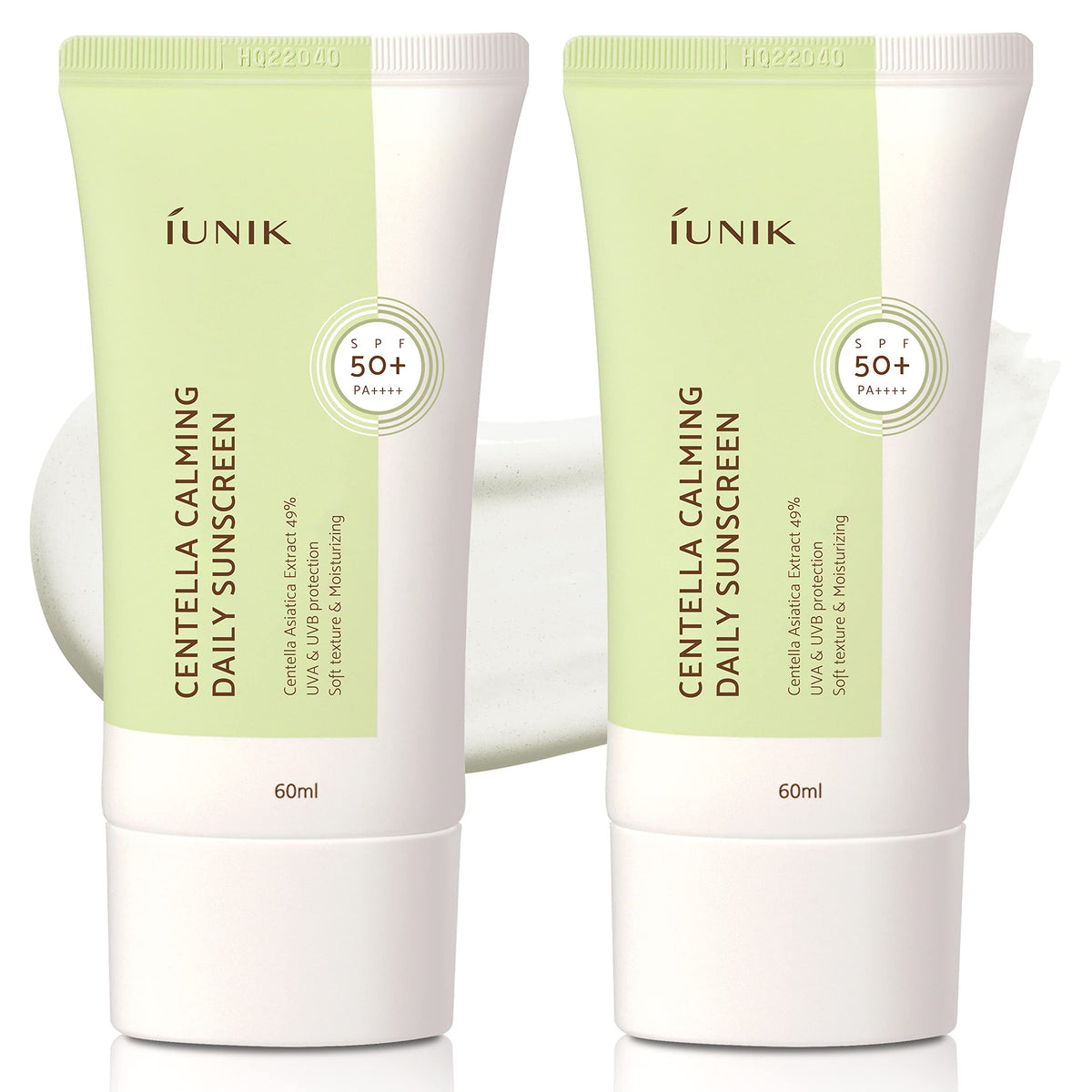 IUNIK Centella Calming Daily Sunscreen bottle with SPF 50+ PA++++ and matte finish