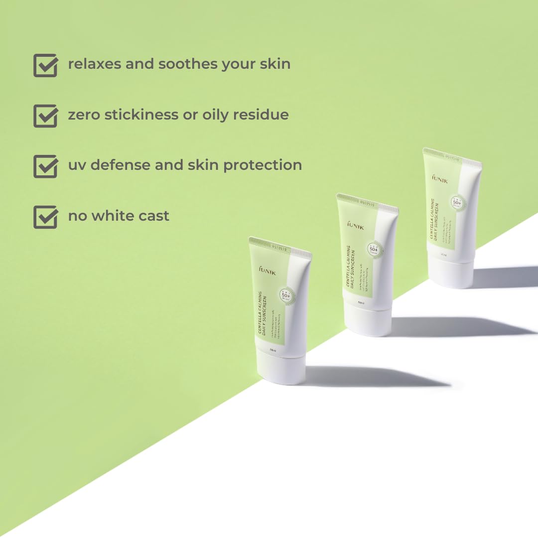 IUNIK Centella Calming Daily Sunscreen texture is a soft gel for quick absorption