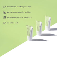 IUNIK Centella Calming Daily Sunscreen texture is a soft gel for quick absorption