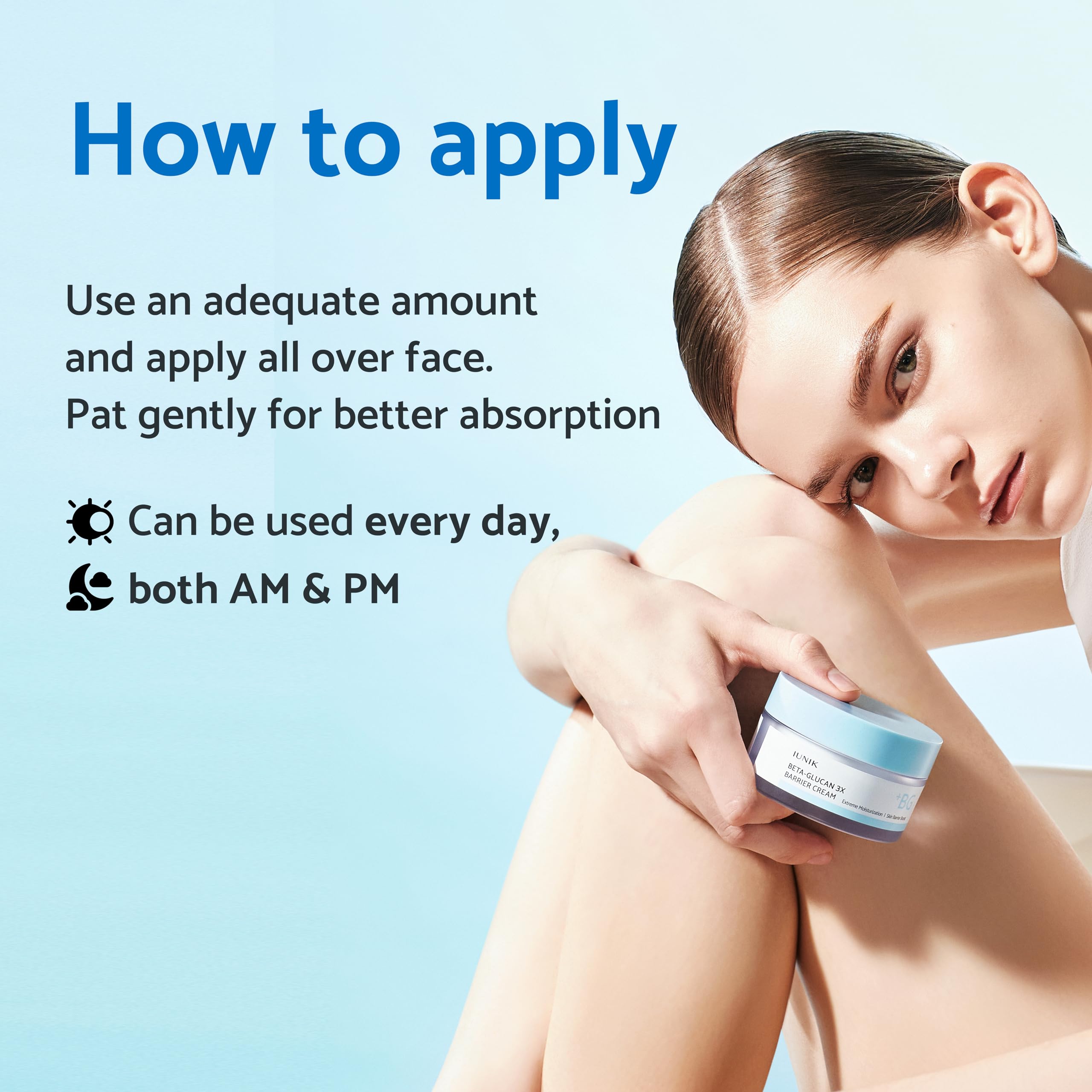 iunik dermatologist-tested formula suitable for sensitive dry skin.