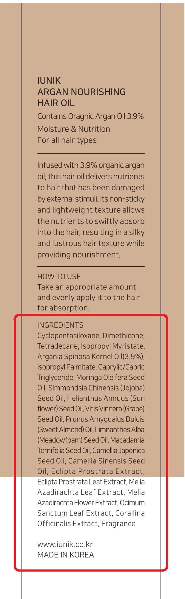 IUNIK hair care routine step imagery for nourishing results