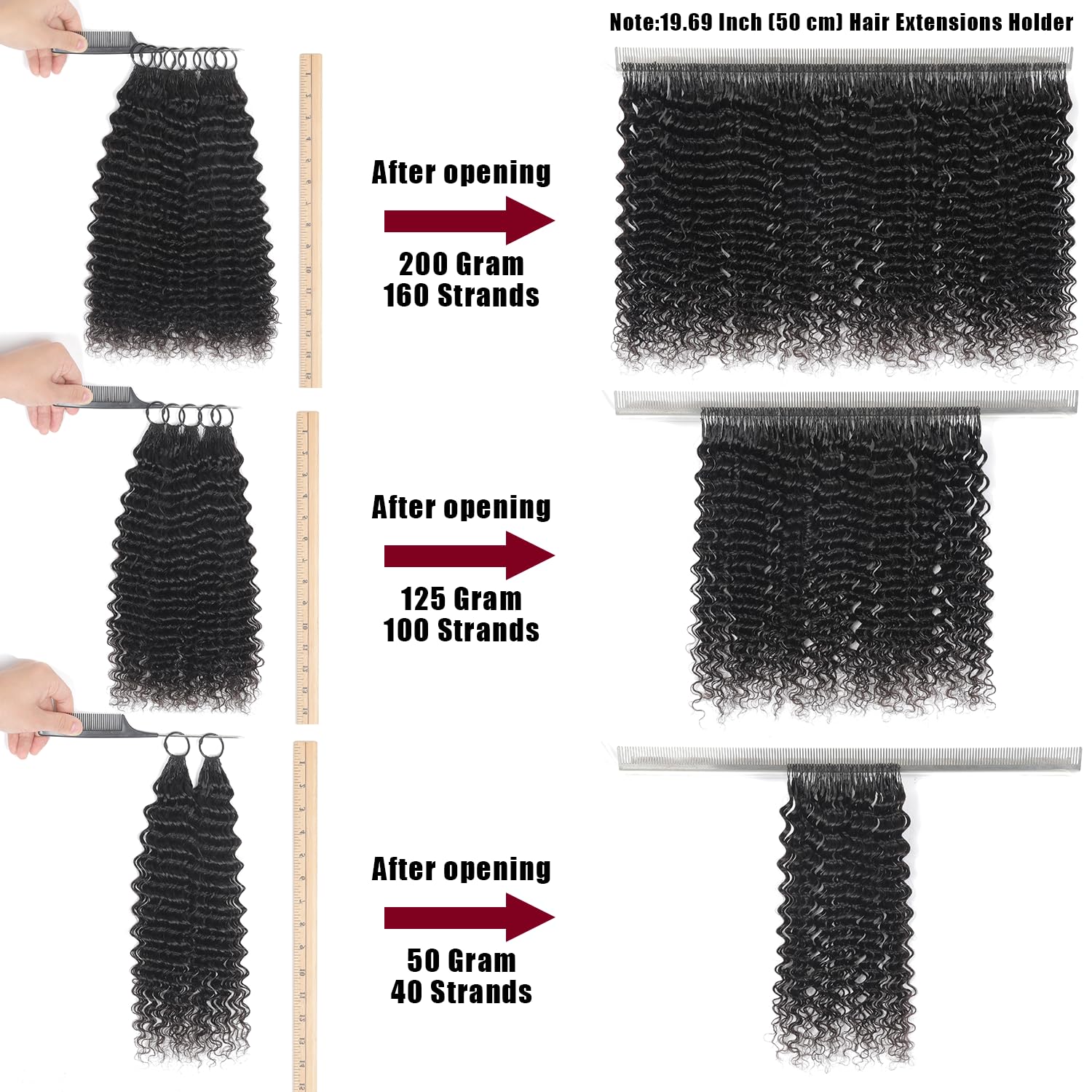 IVCoco feather crochet extensions pre-separated for easy installation