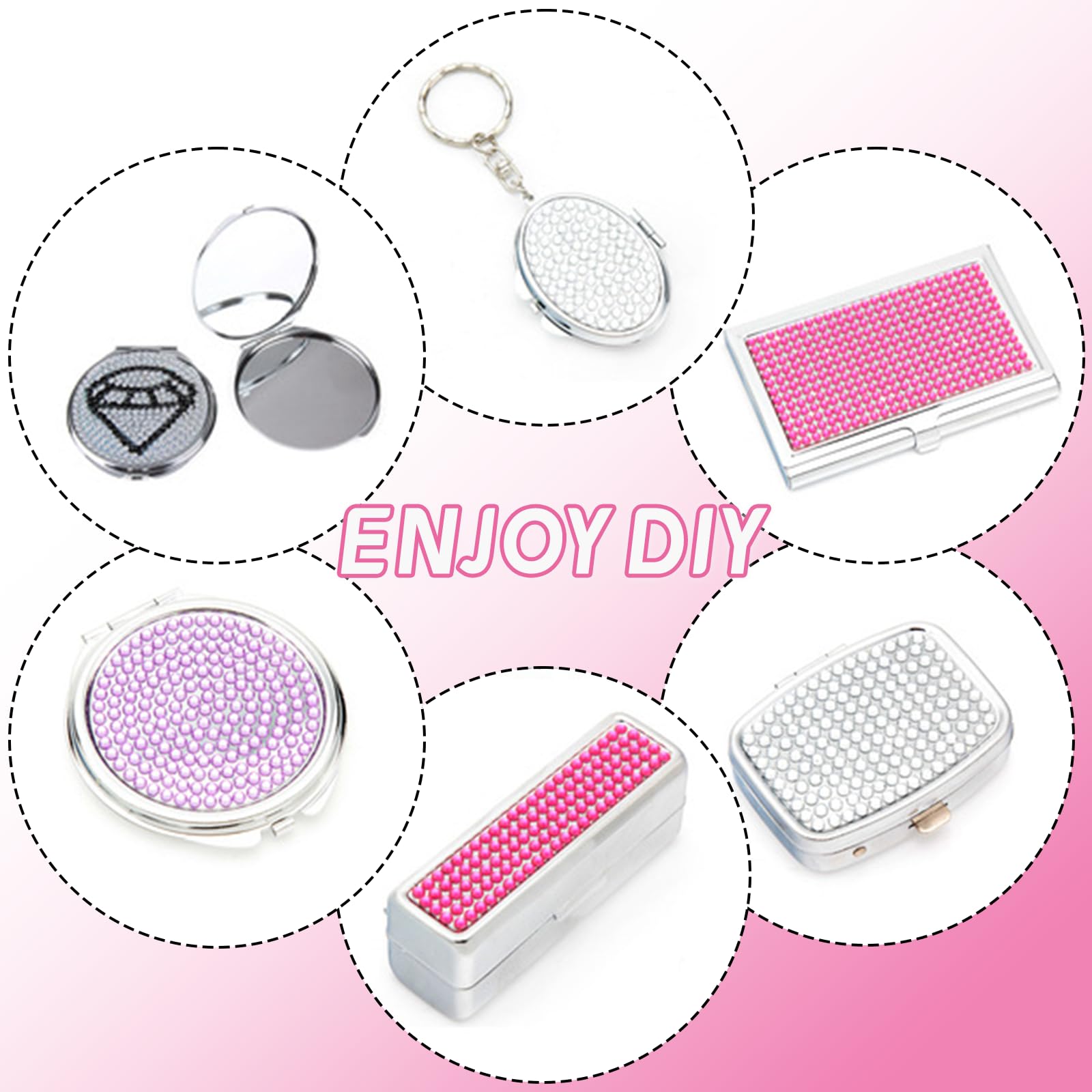 IVICOO phone case decor rhinestones for lasting shine and customization.