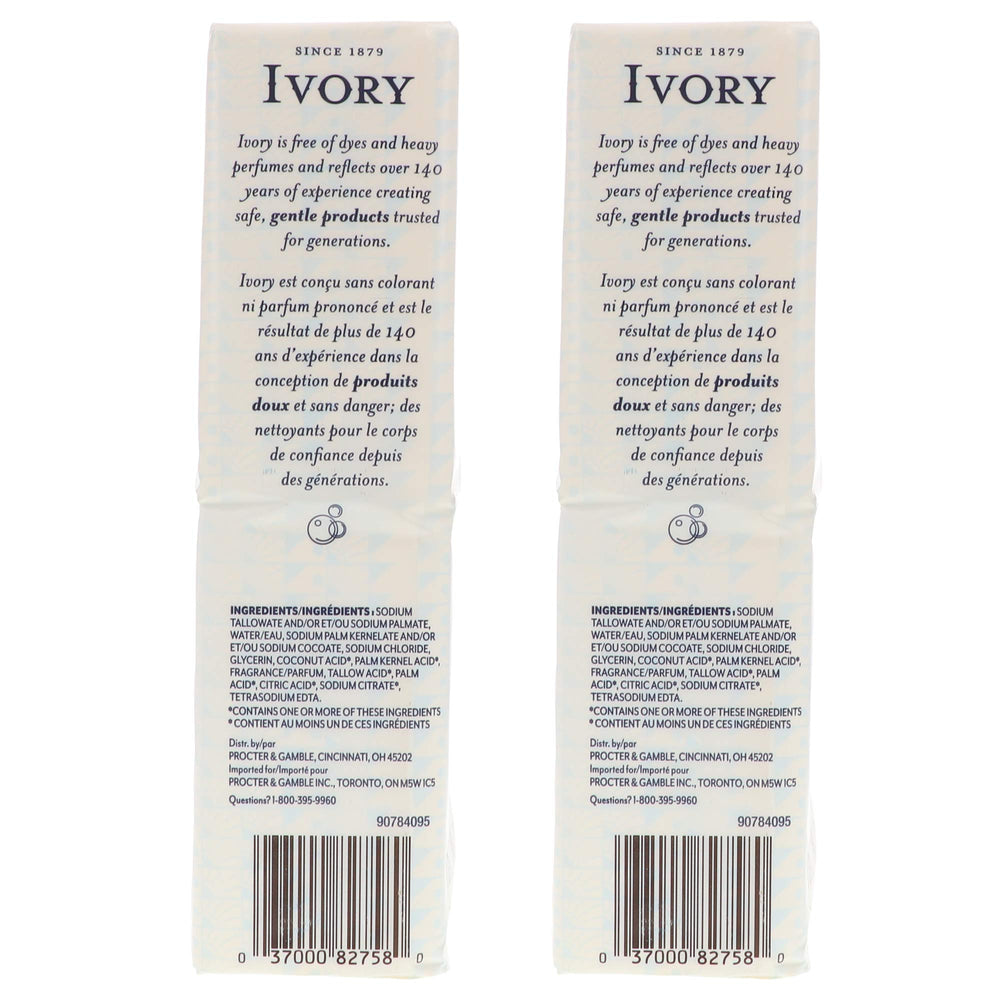 Ivory bar soap close-up shows rich lather texture.