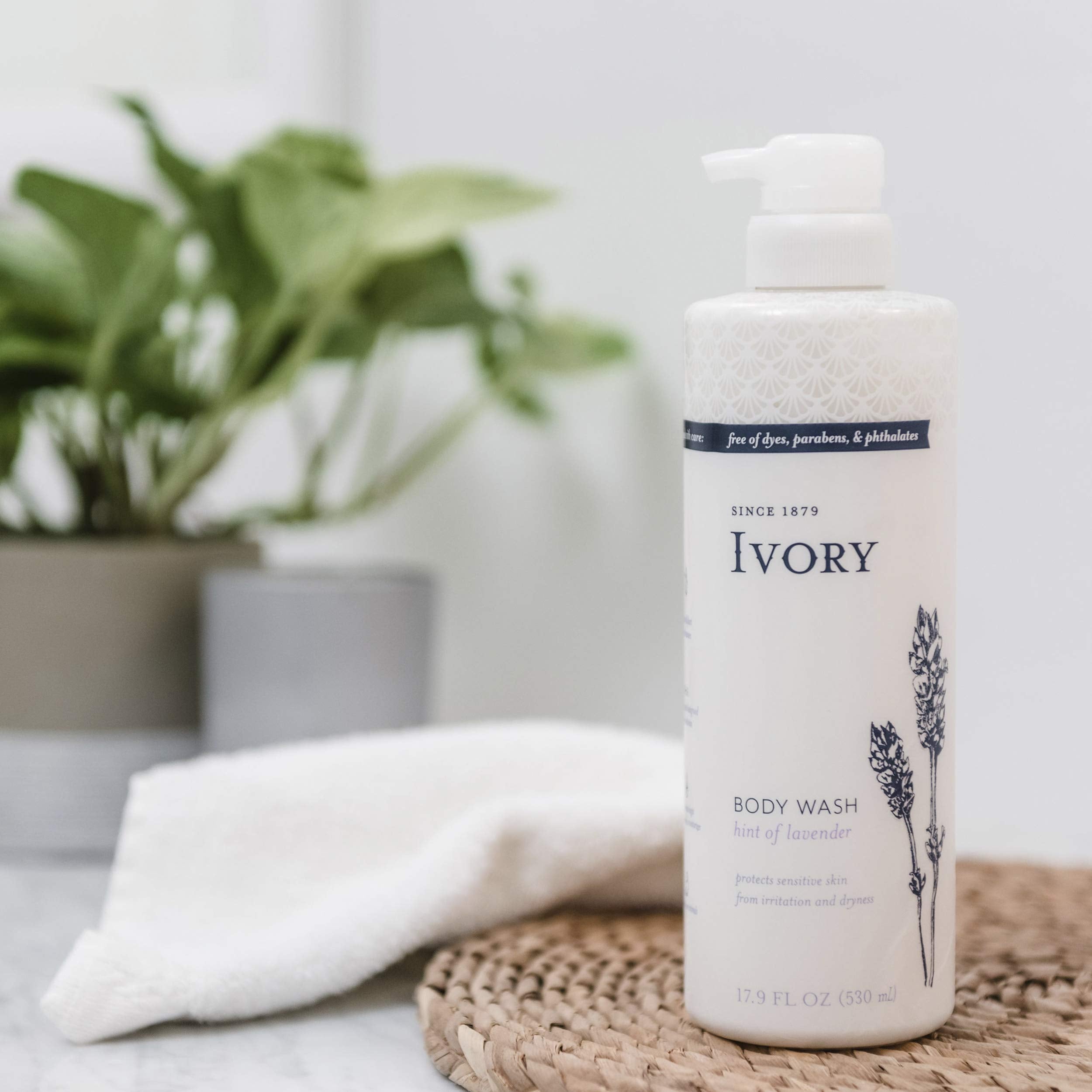 Ivory four-pack display highlighting convenient, family-sized bundle.