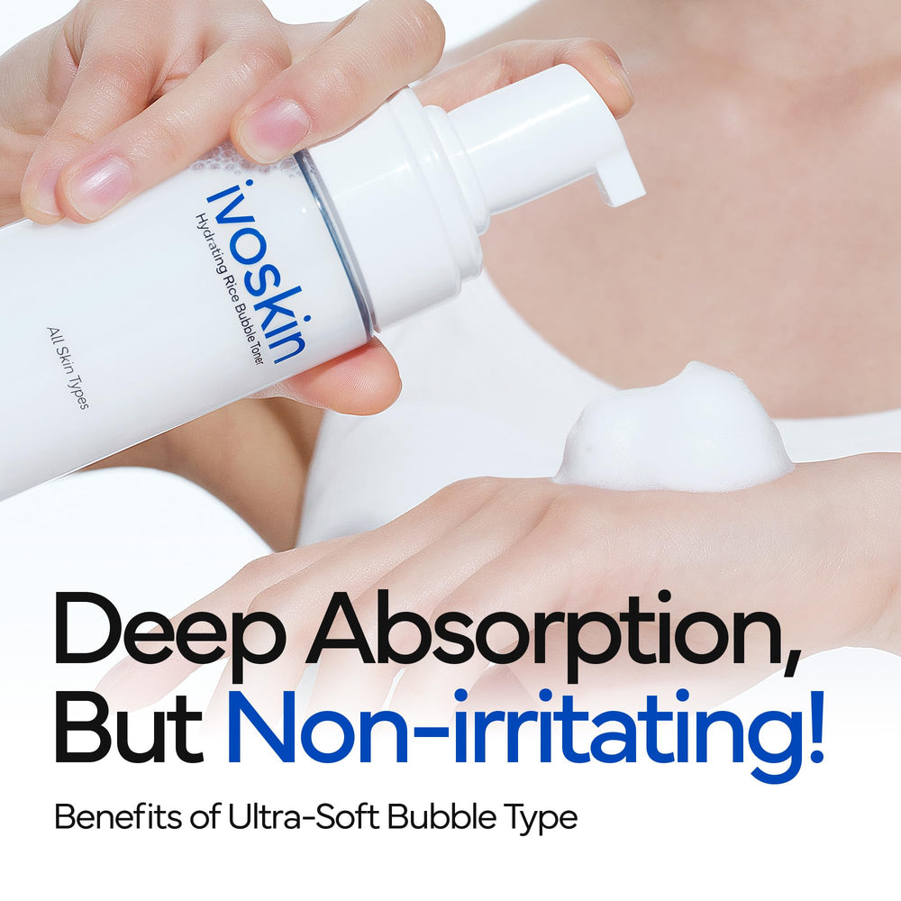 IVOSKIN Rice Milky Bubble Mask suitable for sensitive skin comfort