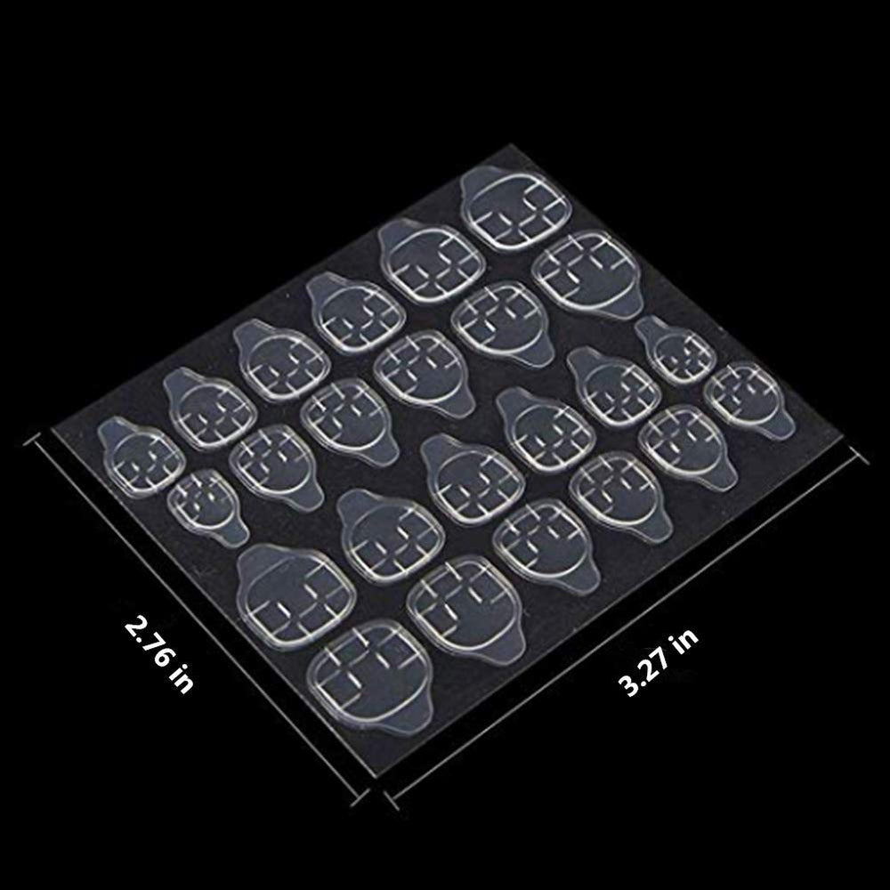 Ivtor jelly double-sided tabs with 12 sizes for precise fit.