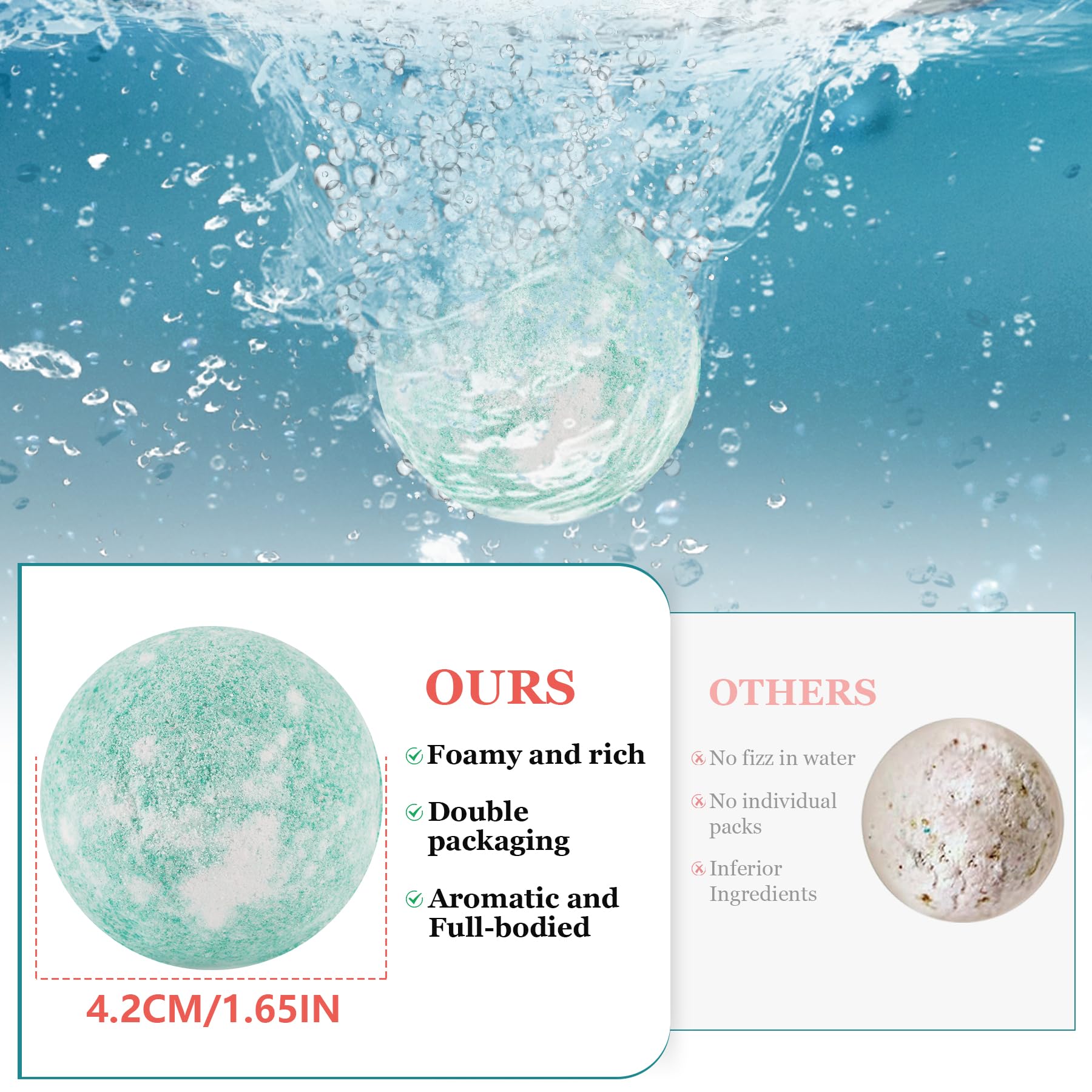 IvyWorkshop Lemon scent bath bomb with bright, refreshing aroma