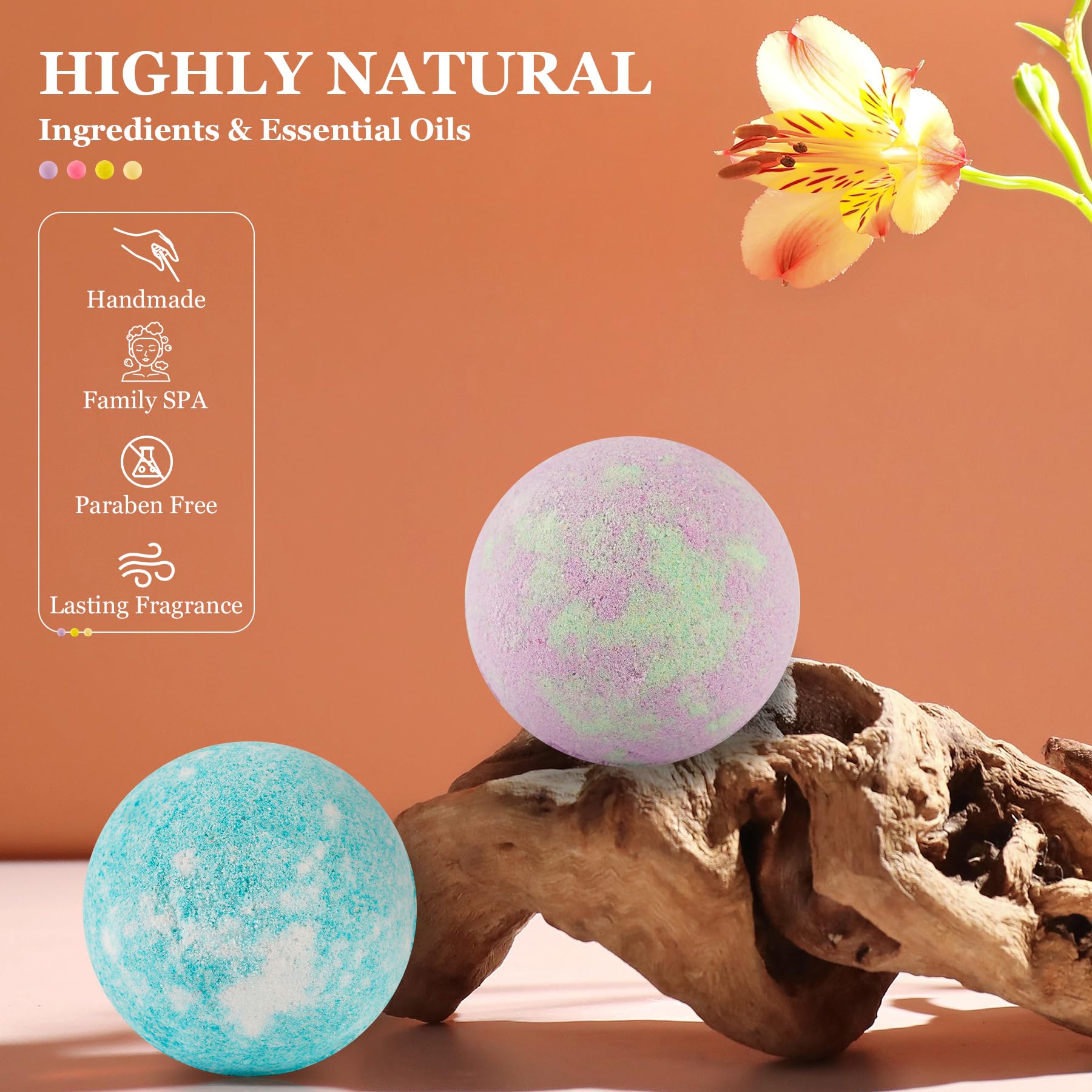 IvyWorkshop bath bombs dissolve in warm water for rich foam