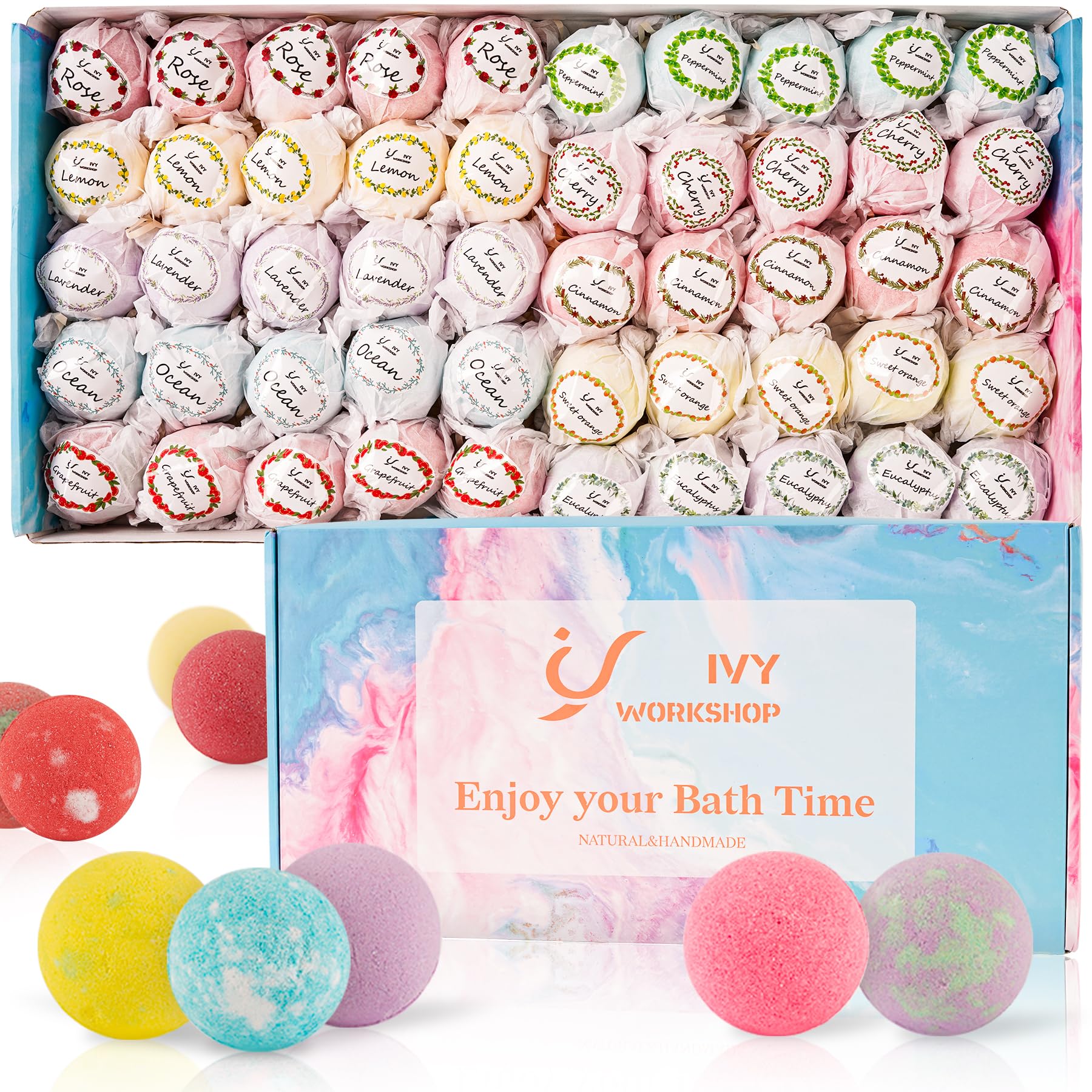 IvyWorkshop bath bombs gift set ideal for gifting