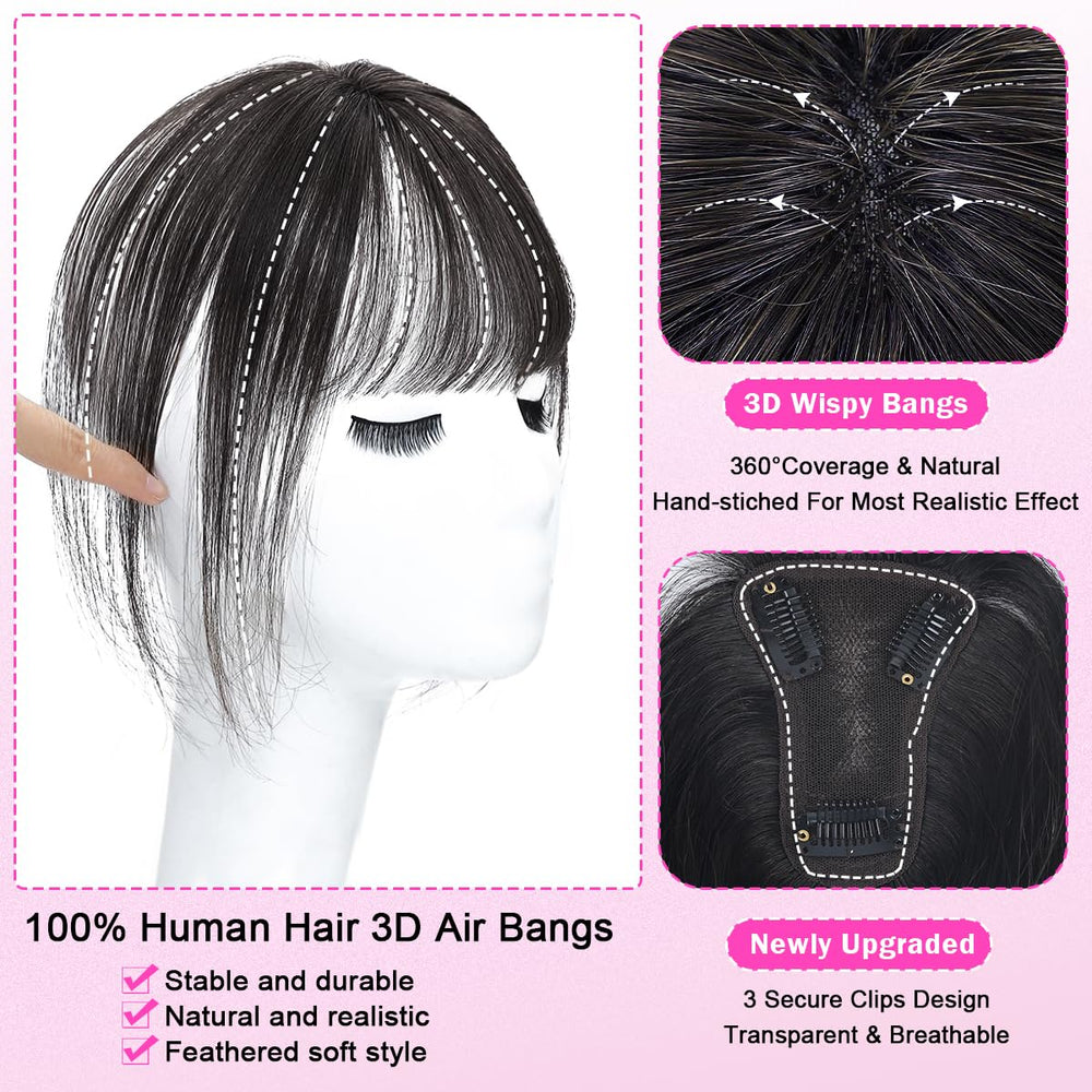 Iwig real human hair topper offers soft texture and natural movement.