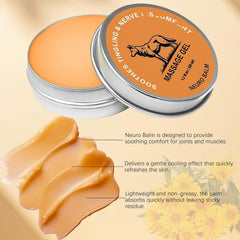The iYanoc Wolf Relief Balm applied on neck and shoulders for daily comfort.