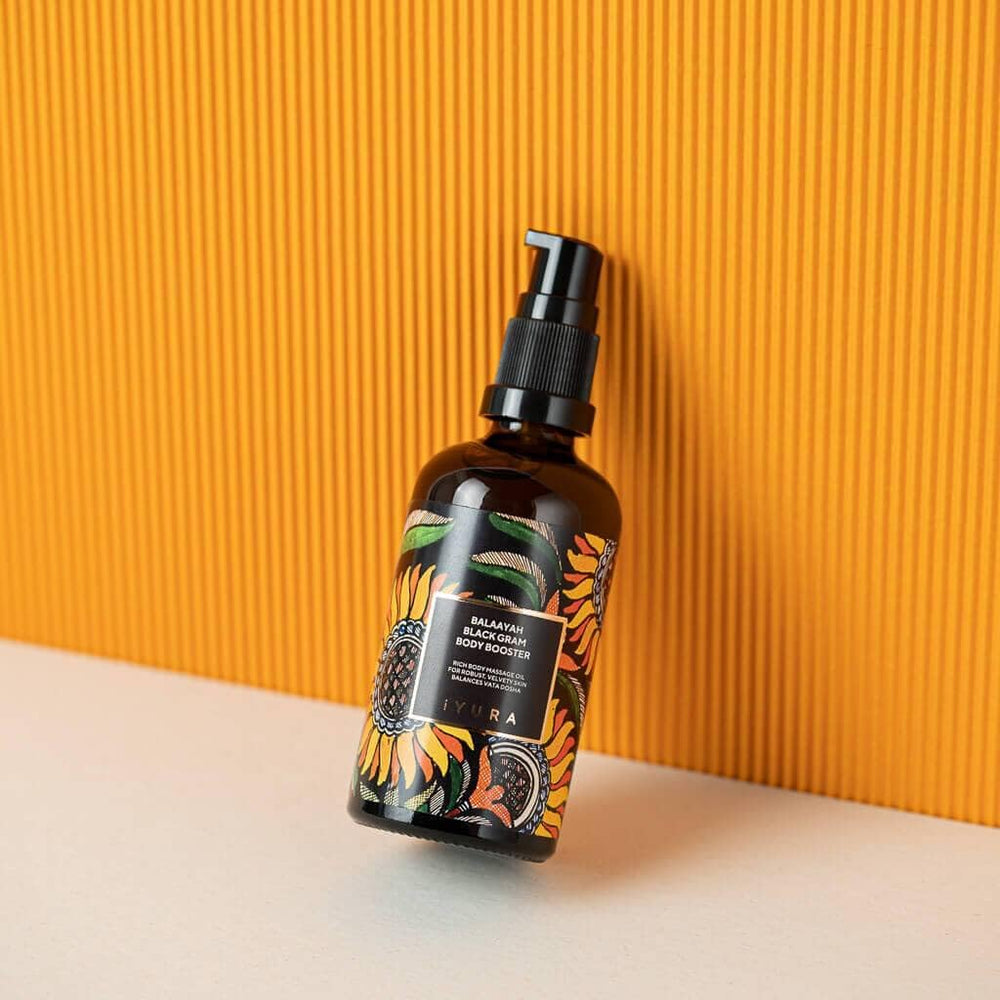 Arms and legs area applying Iyura Balaayah oil for smoother look