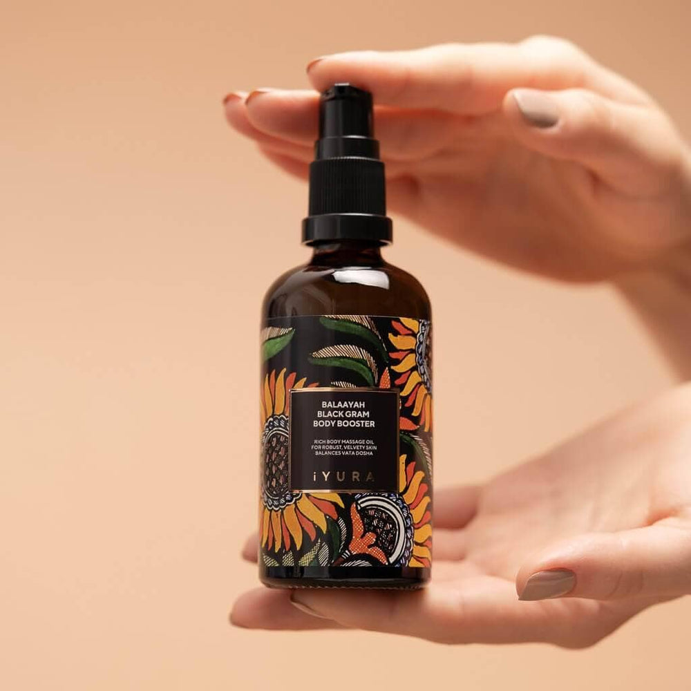 Iyura Balaayah oil on skin with velvety finish
