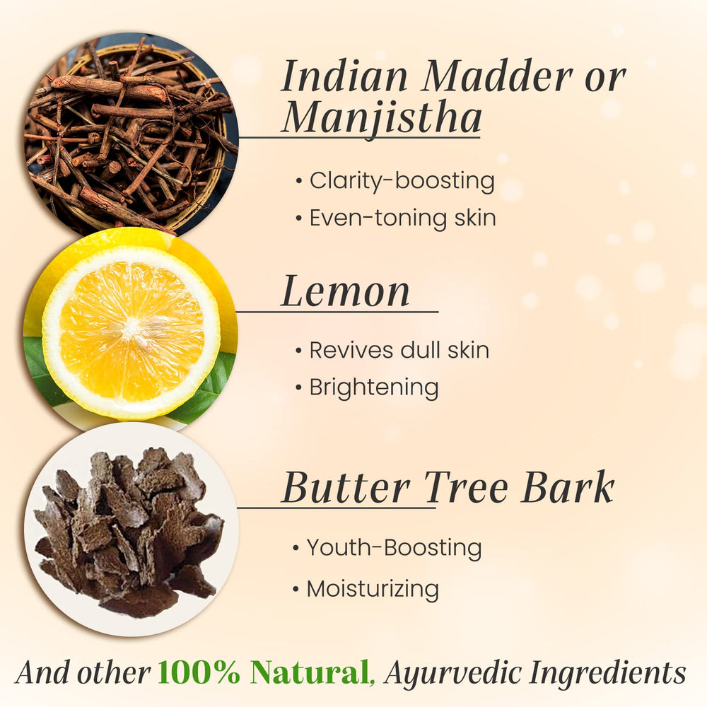 Iyura Manjish Glow Elixir premium packaging with authentic Ayurvedic branding.