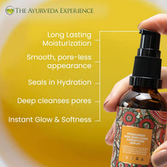 Iyura Prinourish serum close-up highlights light texture for daily use.