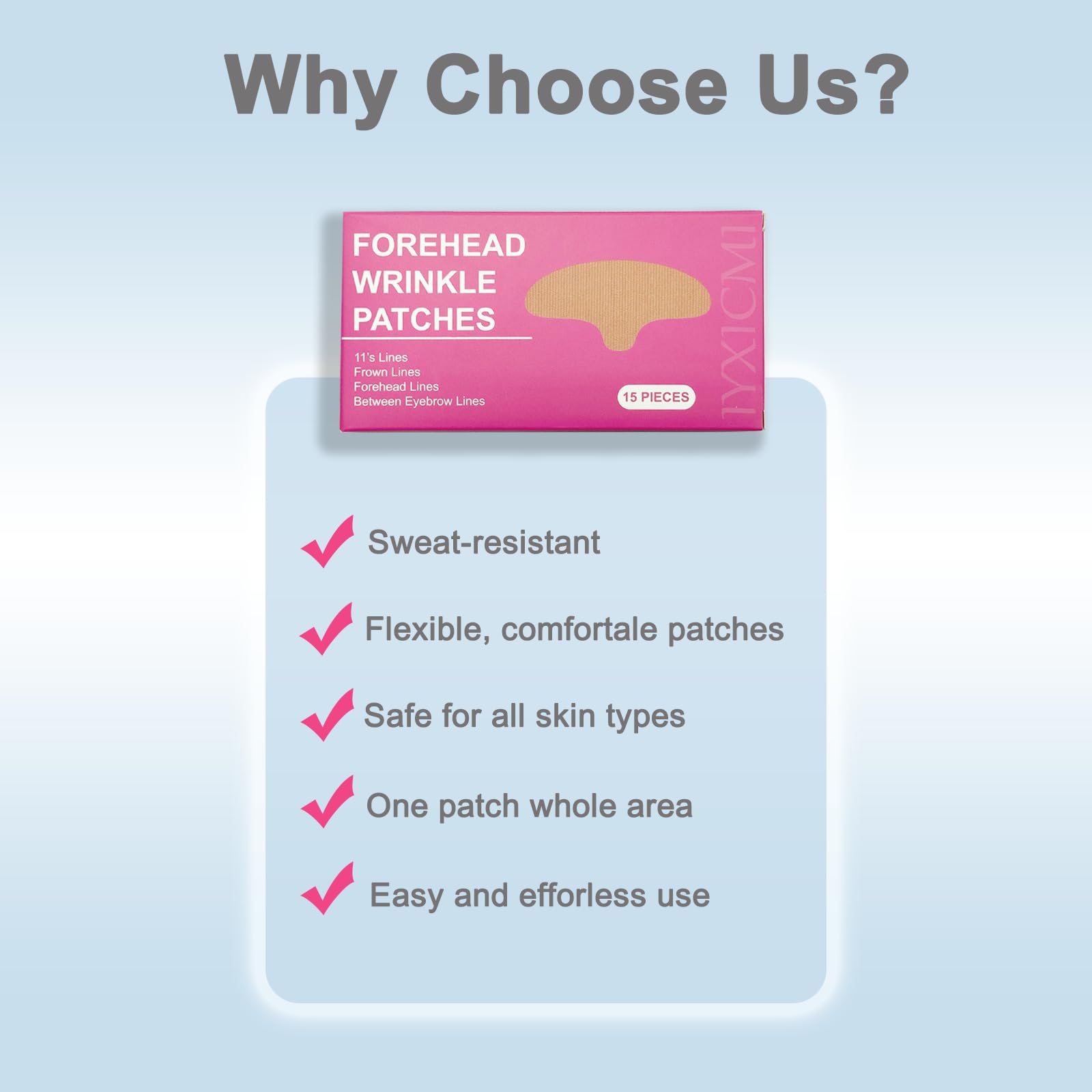Iyxicmi patches suitable for all skin types, including sensitive skin
