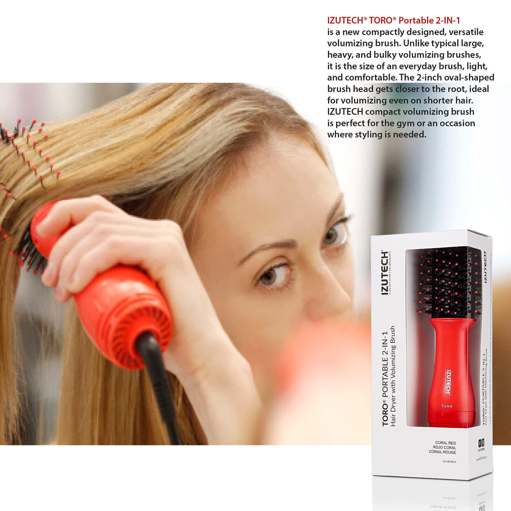 Izutech Toro compact tool fits in hand for precise short hair styling.