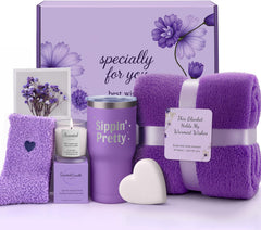 IZZUBIZ cozy purple blanket for warm evenings