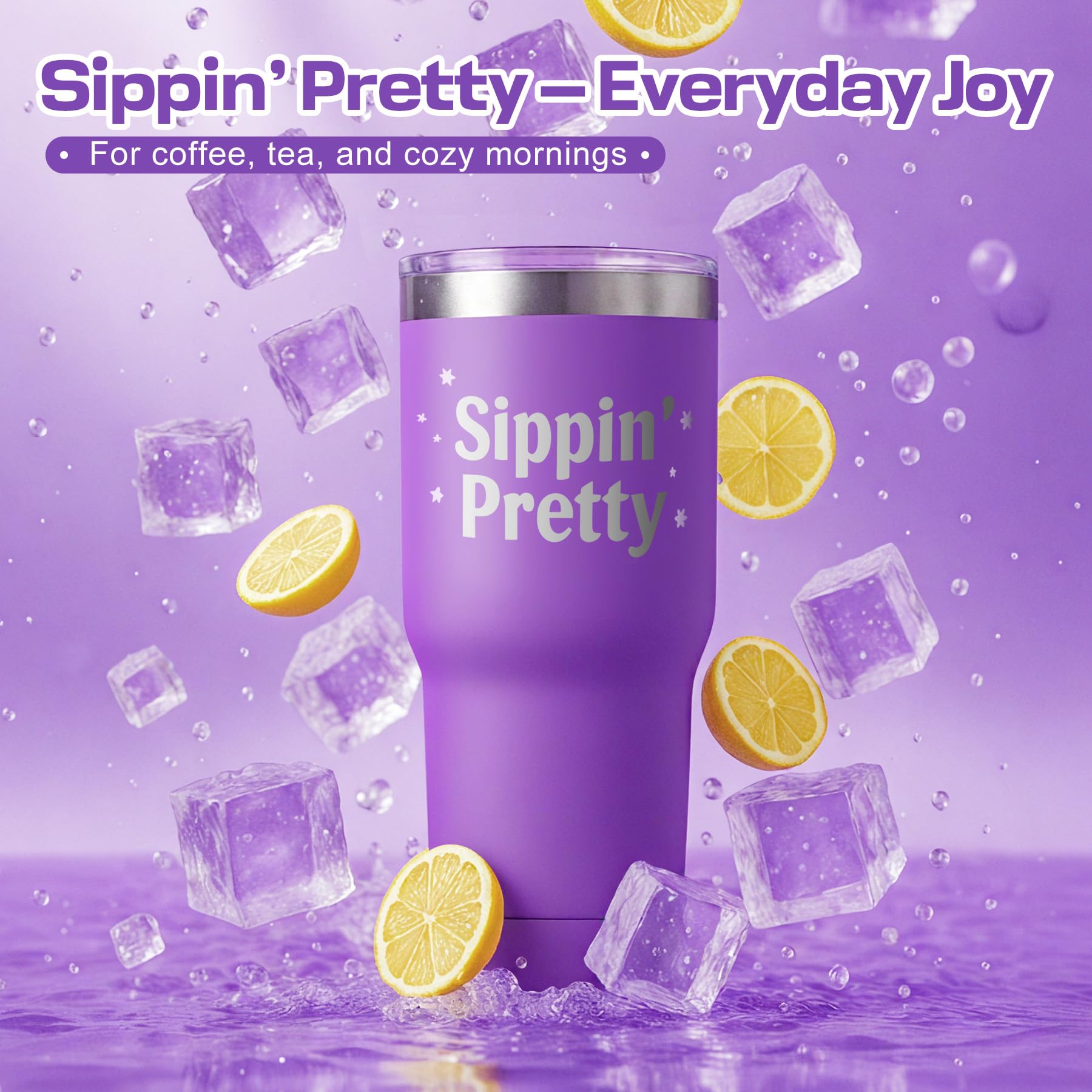 IZZUBIZ stainless steel tumbler keeps drinks hot or cold