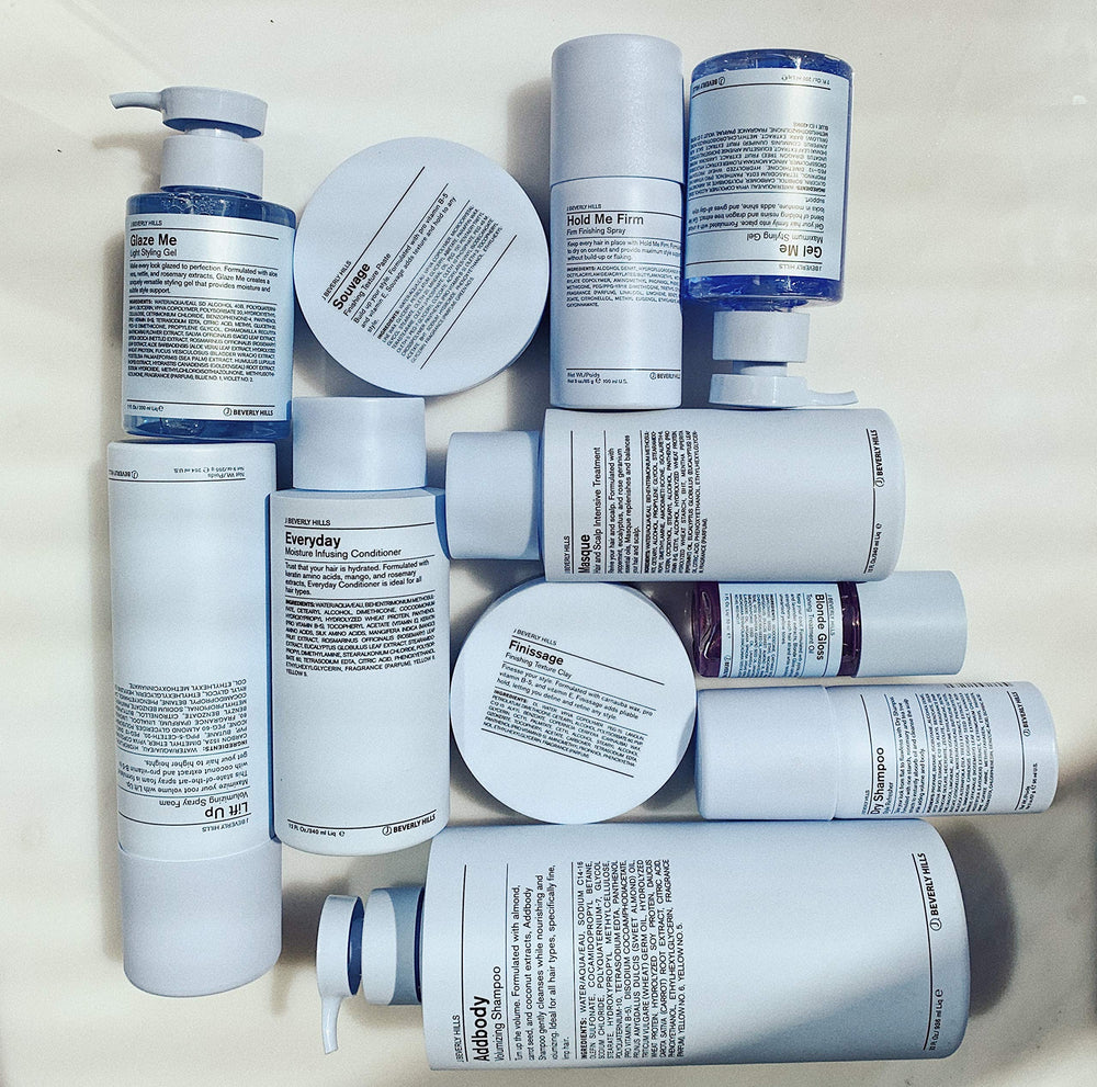 J Beverly Hills Blue Everyday Moisturizing Shampoo adds shine and hydration without sulfates.
