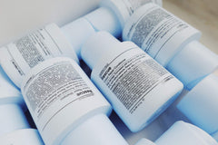 J Beverly Hills Blue Rescue bottle pour captures rich lather for color-treated hair.