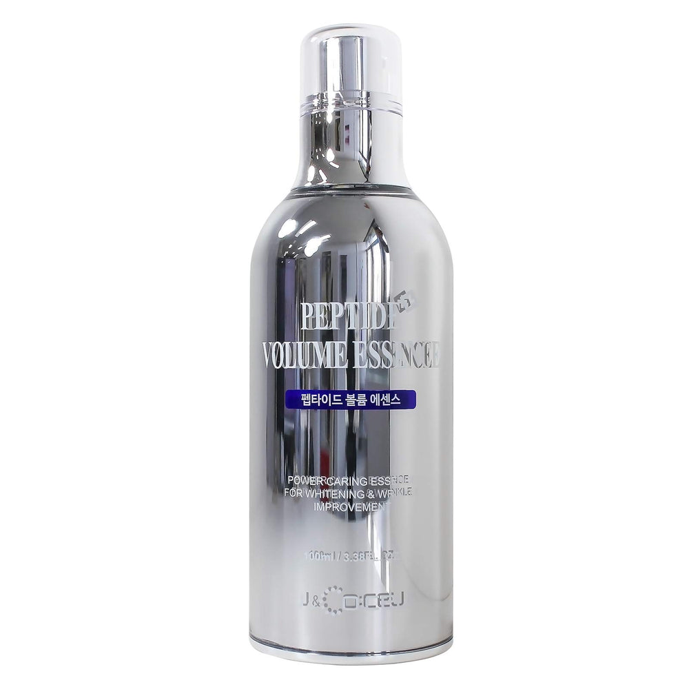J & Coceu blue peptide essence bottle nourishes all skin types.