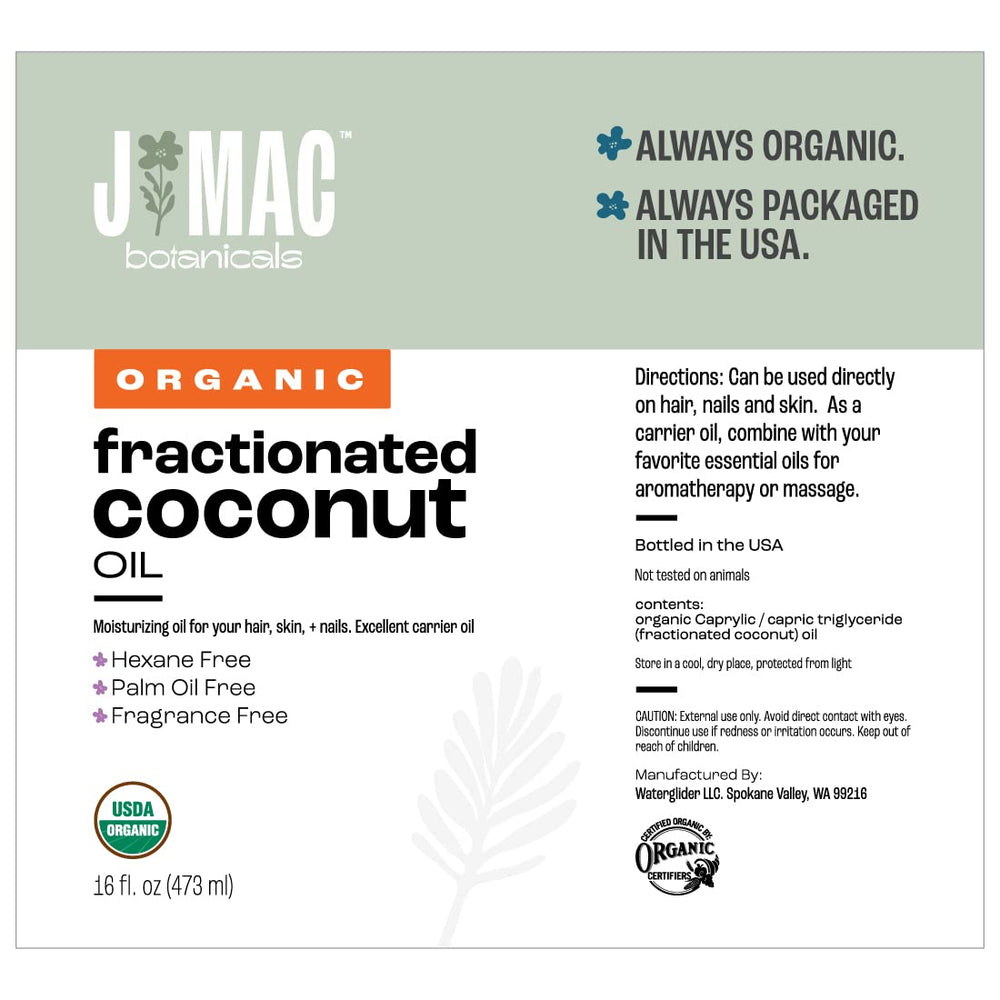 J MAC BOTANICALS organic certification and quality assurance highlighted