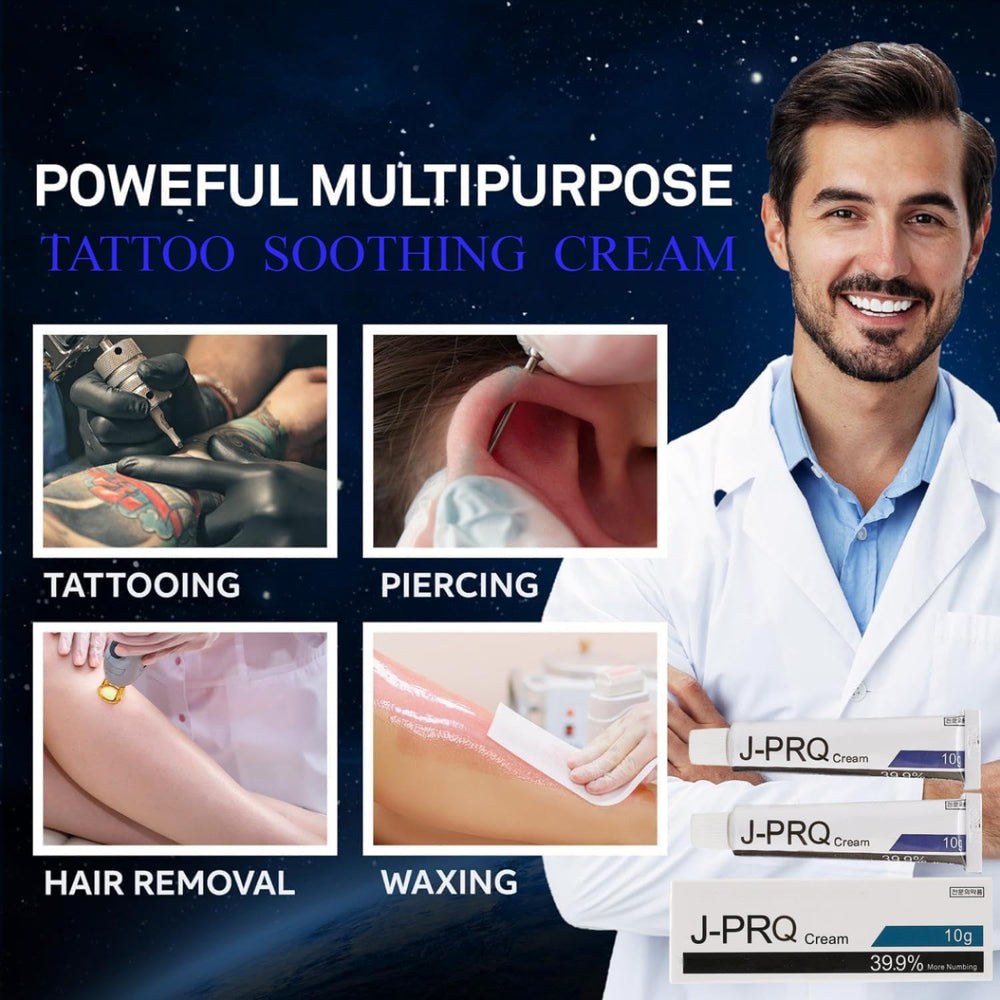 J-PRQ tattoo studio use application, ready-to-use during sessions.