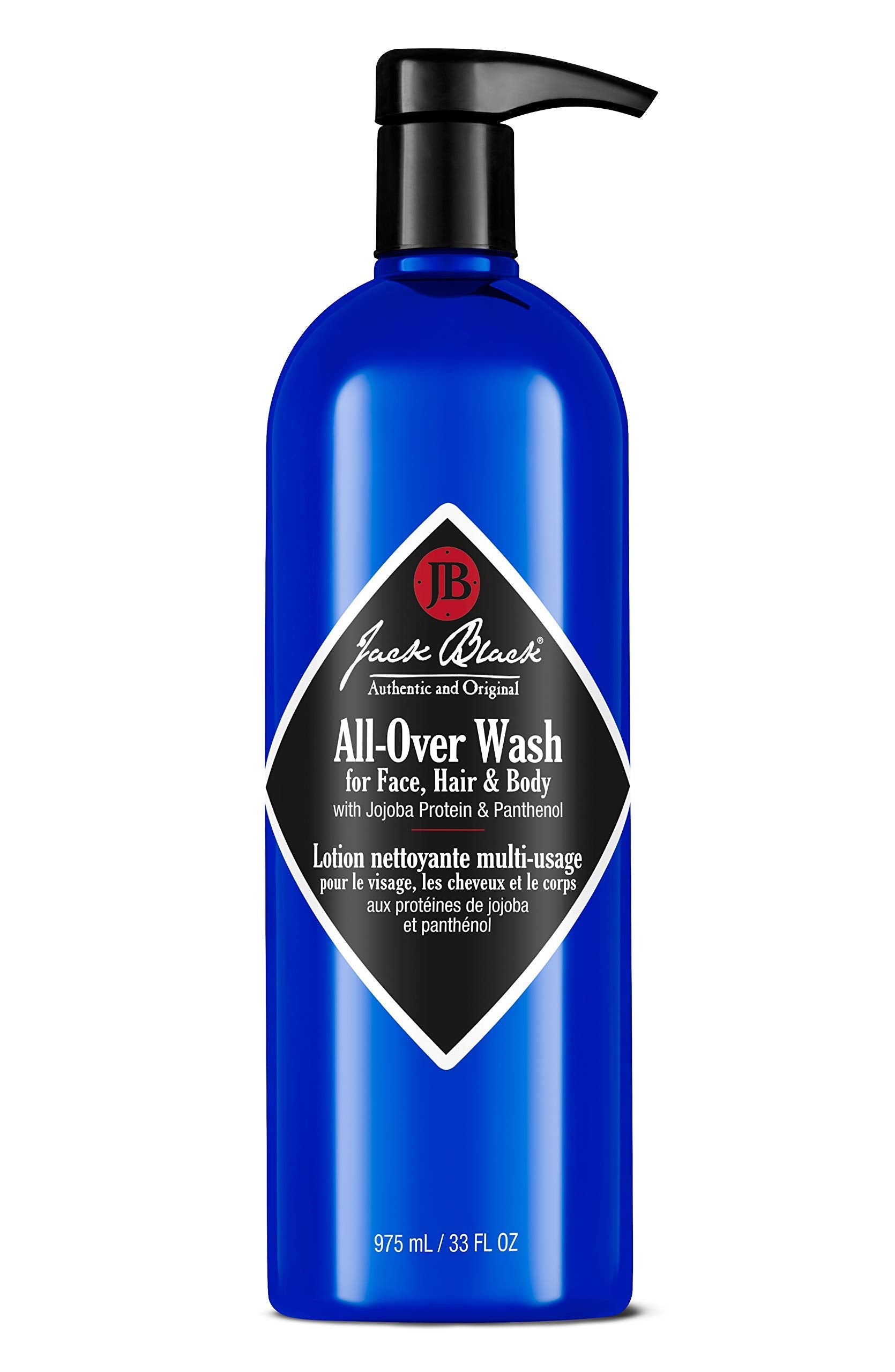 Jack Black All Over Wash bottle for face, body, and hair grooming