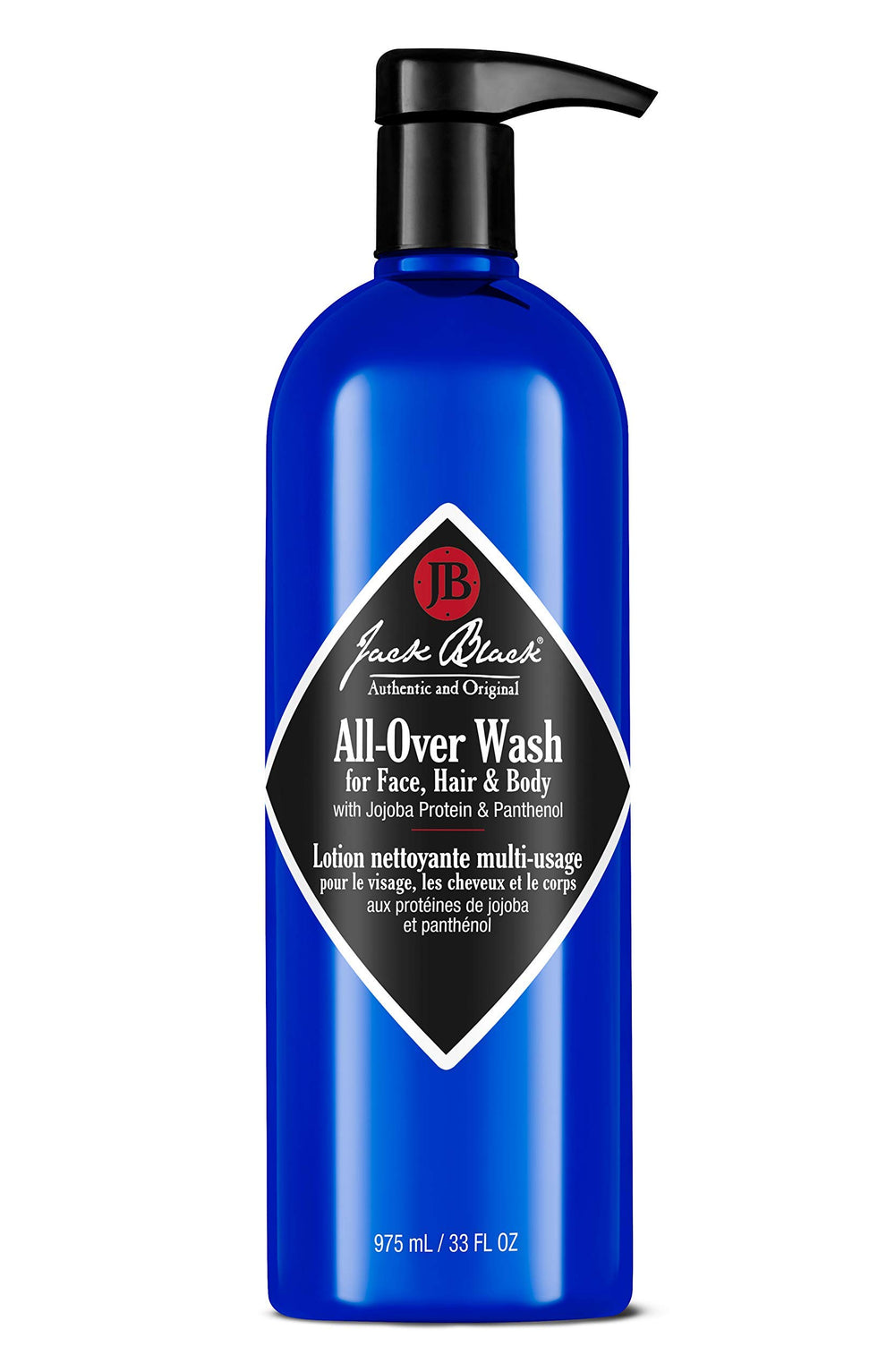 Jack Black All Over Wash bottle for face, body, and hair grooming