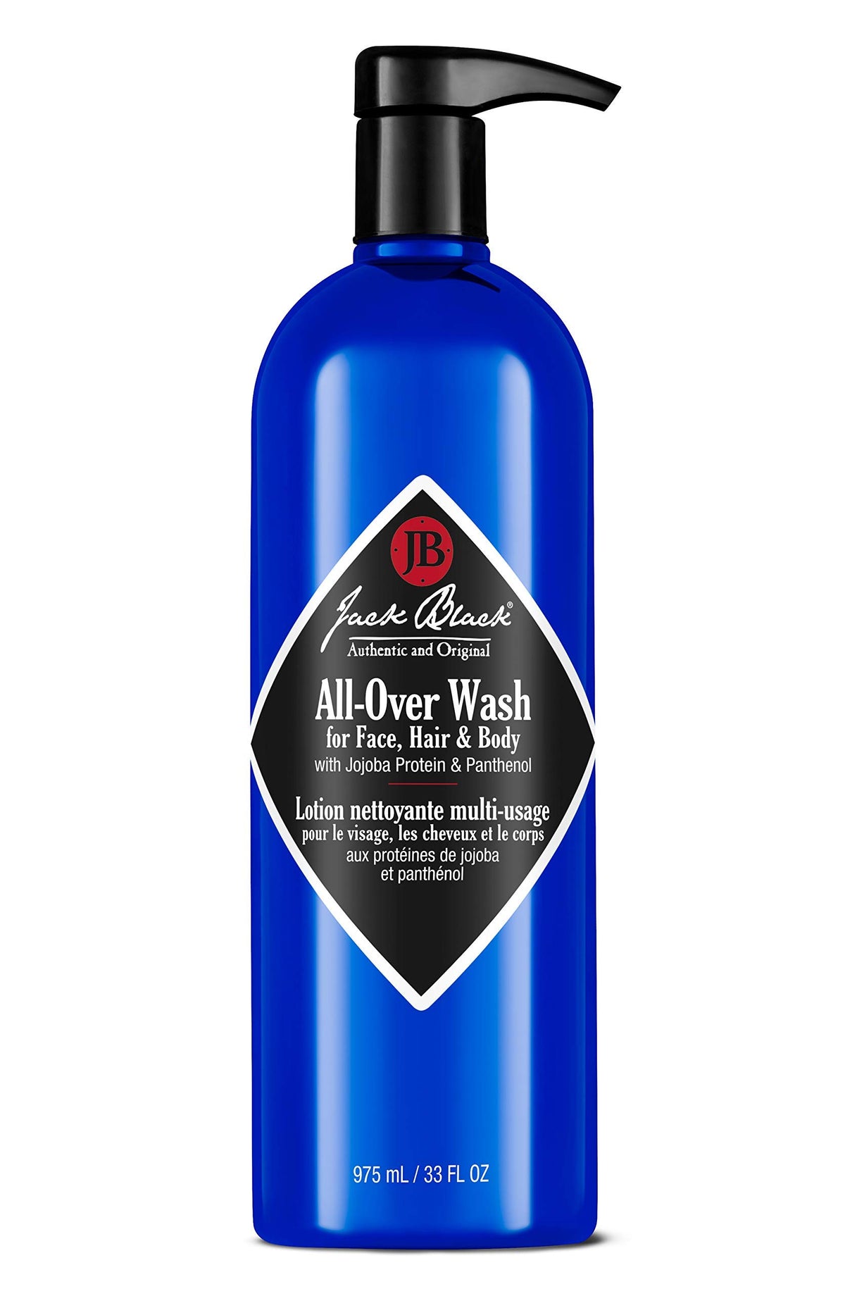 Jack Black All Over Wash bottle for face, body, and hair grooming