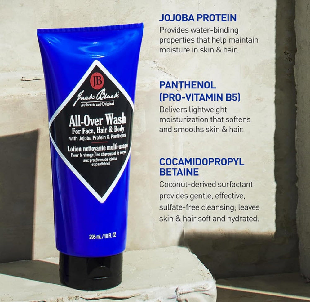 Hair-shampoo usage shot highlighting gentle, sulfate-free cleansing
