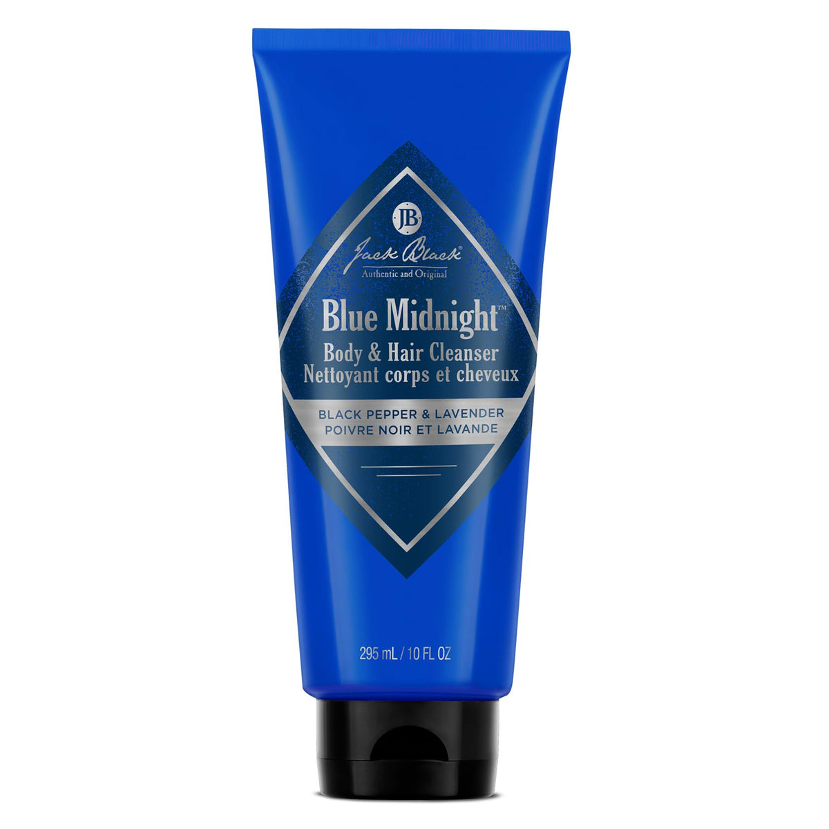 Jack Black Blue Midnight bottle pour highlights dual-body cleanse